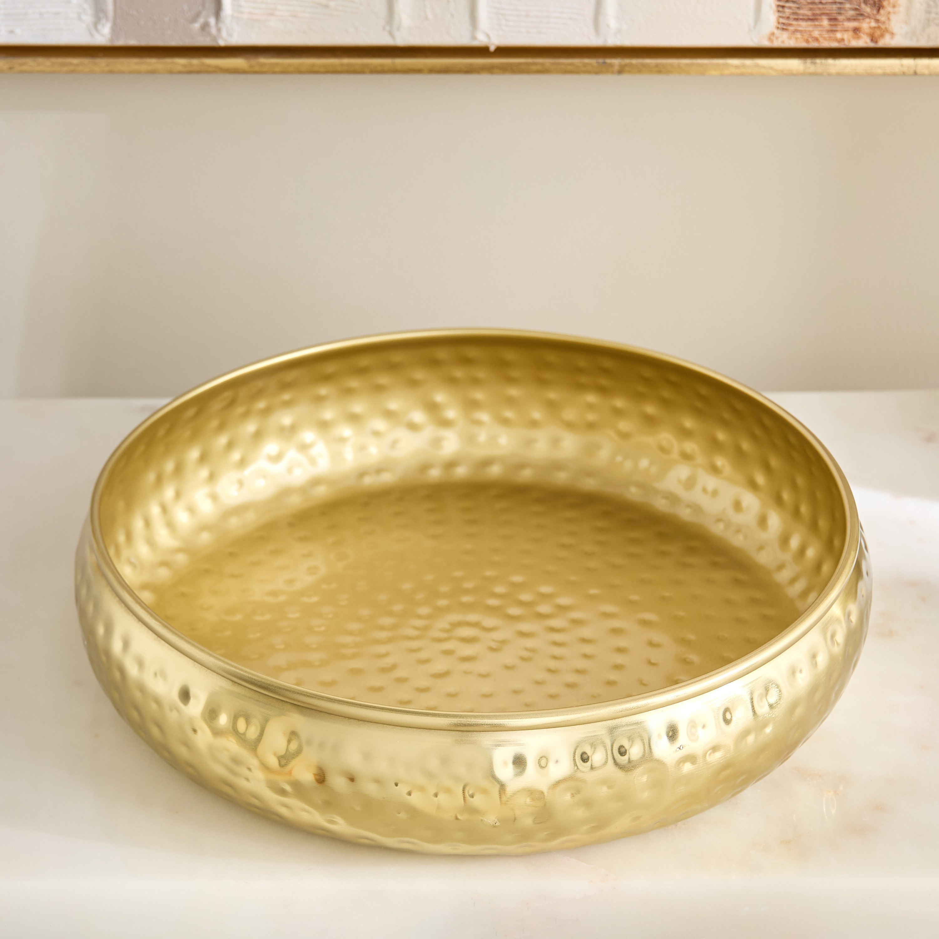 Avya Metal Hammered Urli - 30x30x7 cm-PROMO_HB_AE_B1G1_250925-image-2