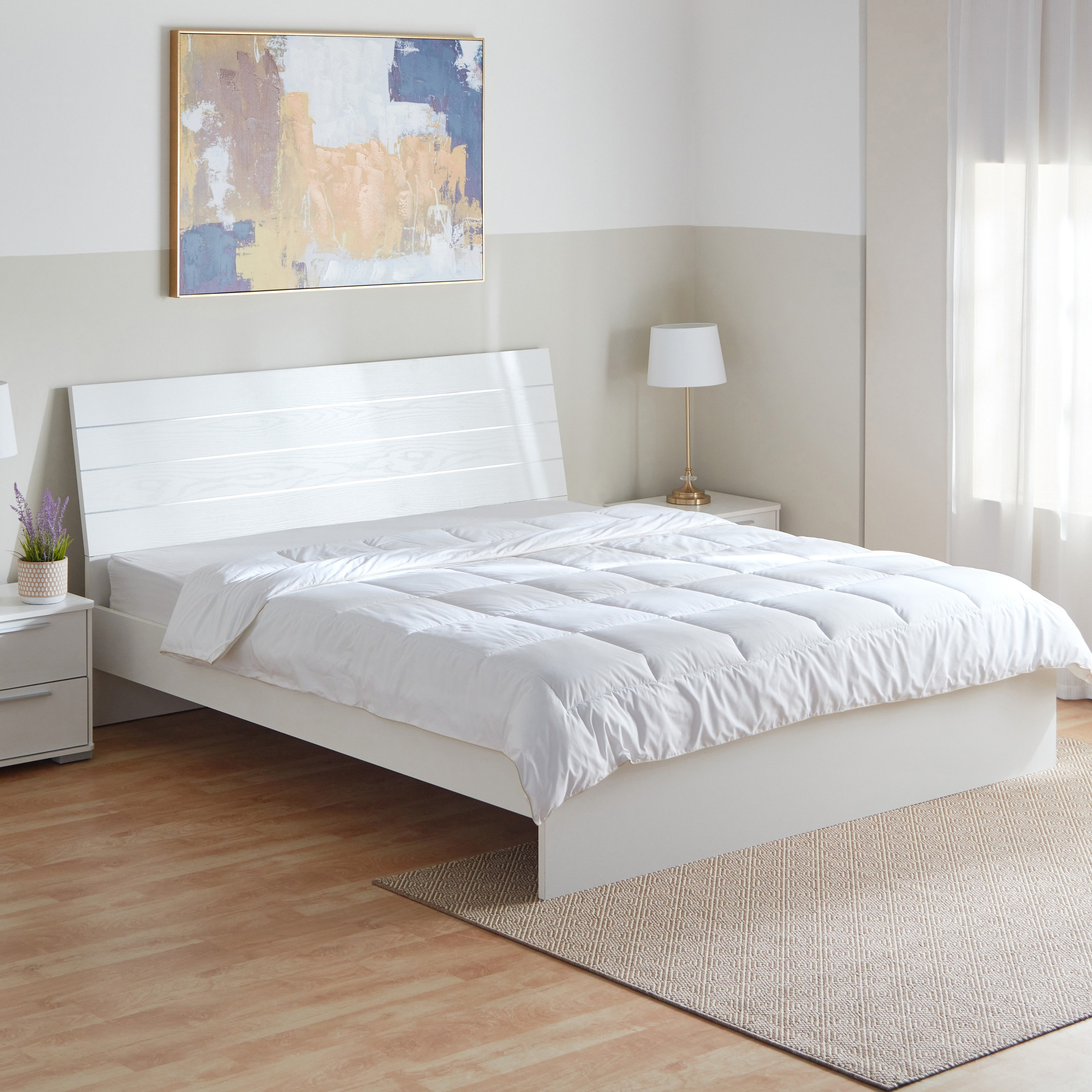 لحاف داخلي كوين كينج من لاكشري - 220x220 سم-hbxdecorandfurnishings-bedding-duvetsandpillows-image-1
