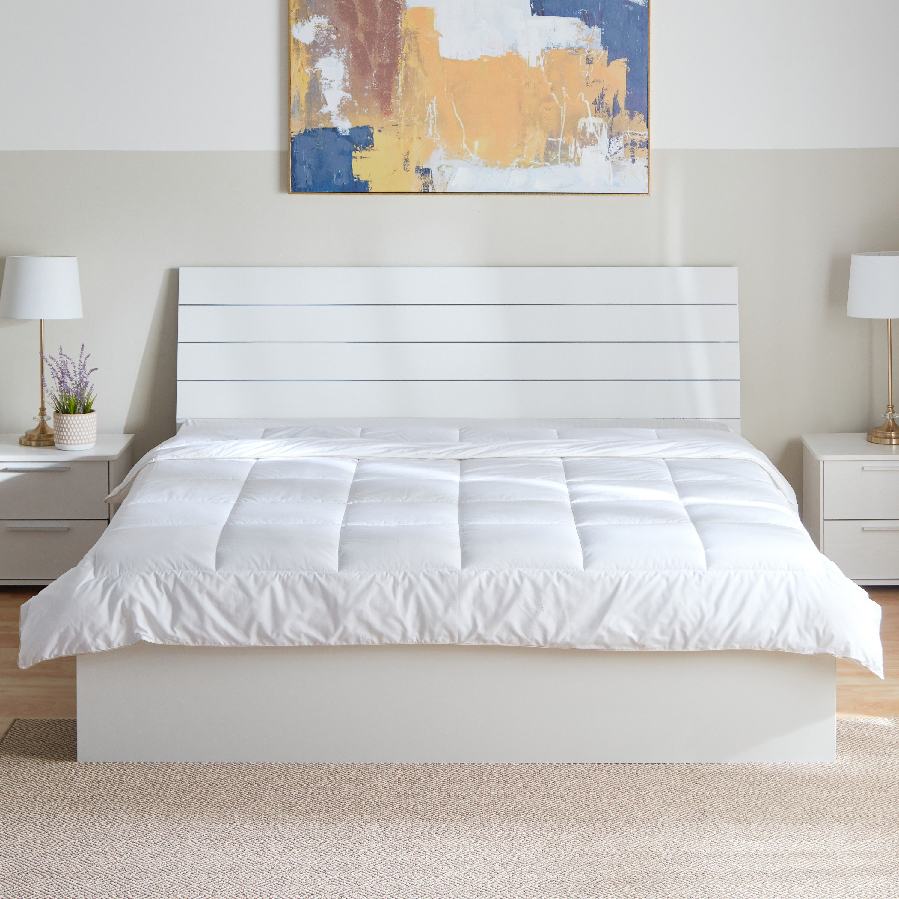 لحاف داخلي كوين كينج من لاكشري - 220x220 سم-hbxdecorandfurnishings-bedding-duvetsandpillows-image-2