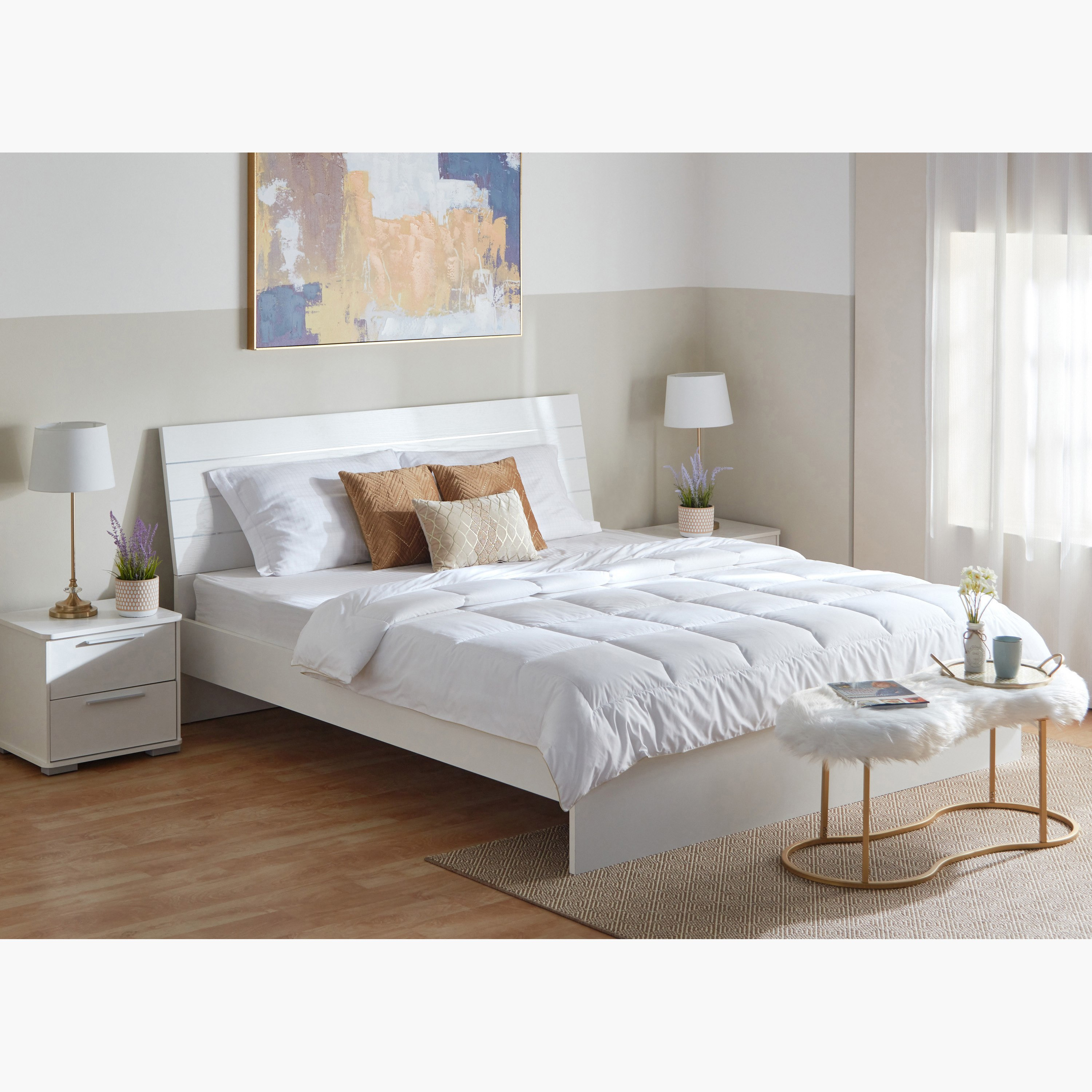لحاف داخلي كوين كينج من لاكشري - 220x220 سم-hbxdecorandfurnishings-bedding-duvetsandpillows-image-8