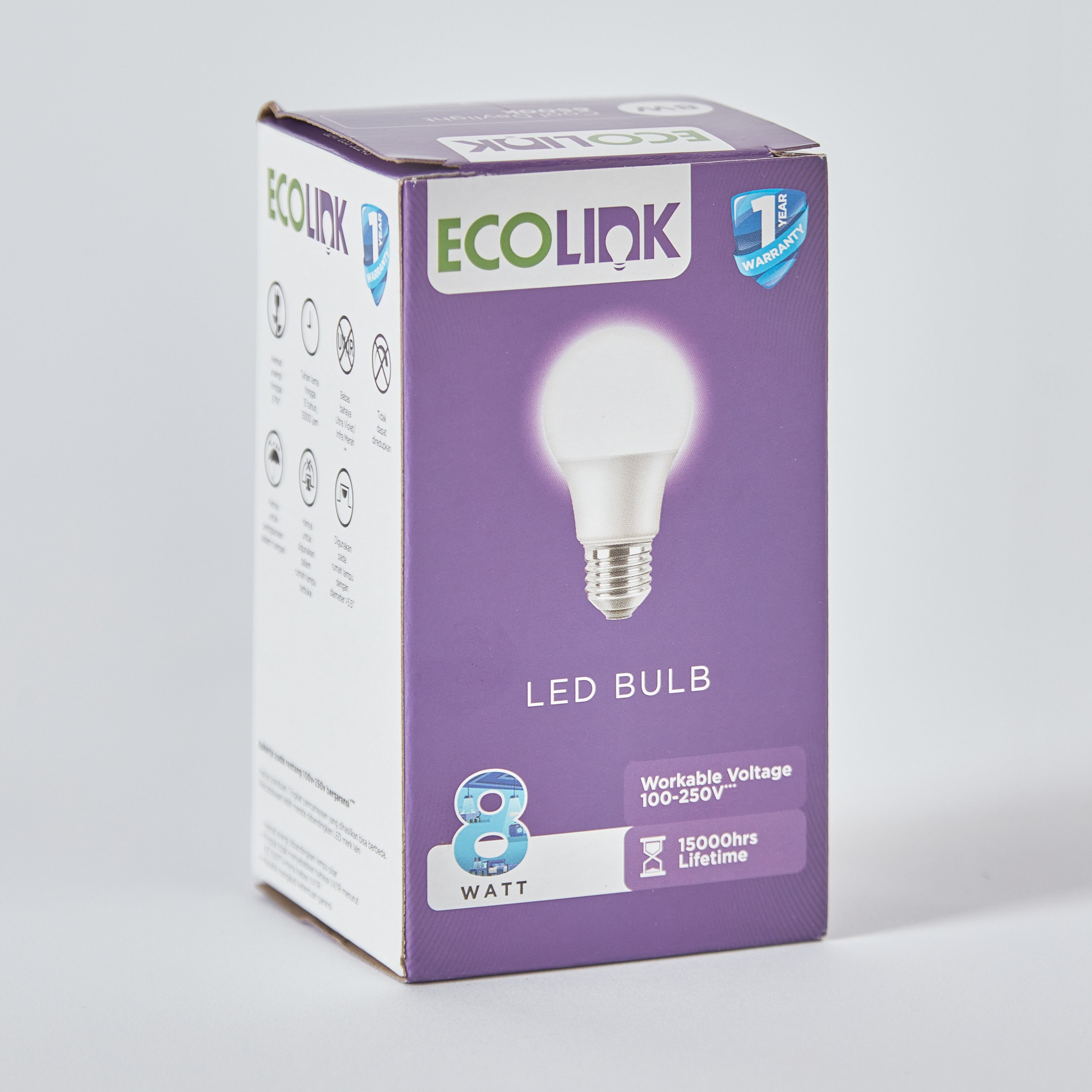 لمبة ليد ضوء نهاري من إيكولينك - 8 واط E27-hbxbedroom-lighting-lightingaccessories-image-3