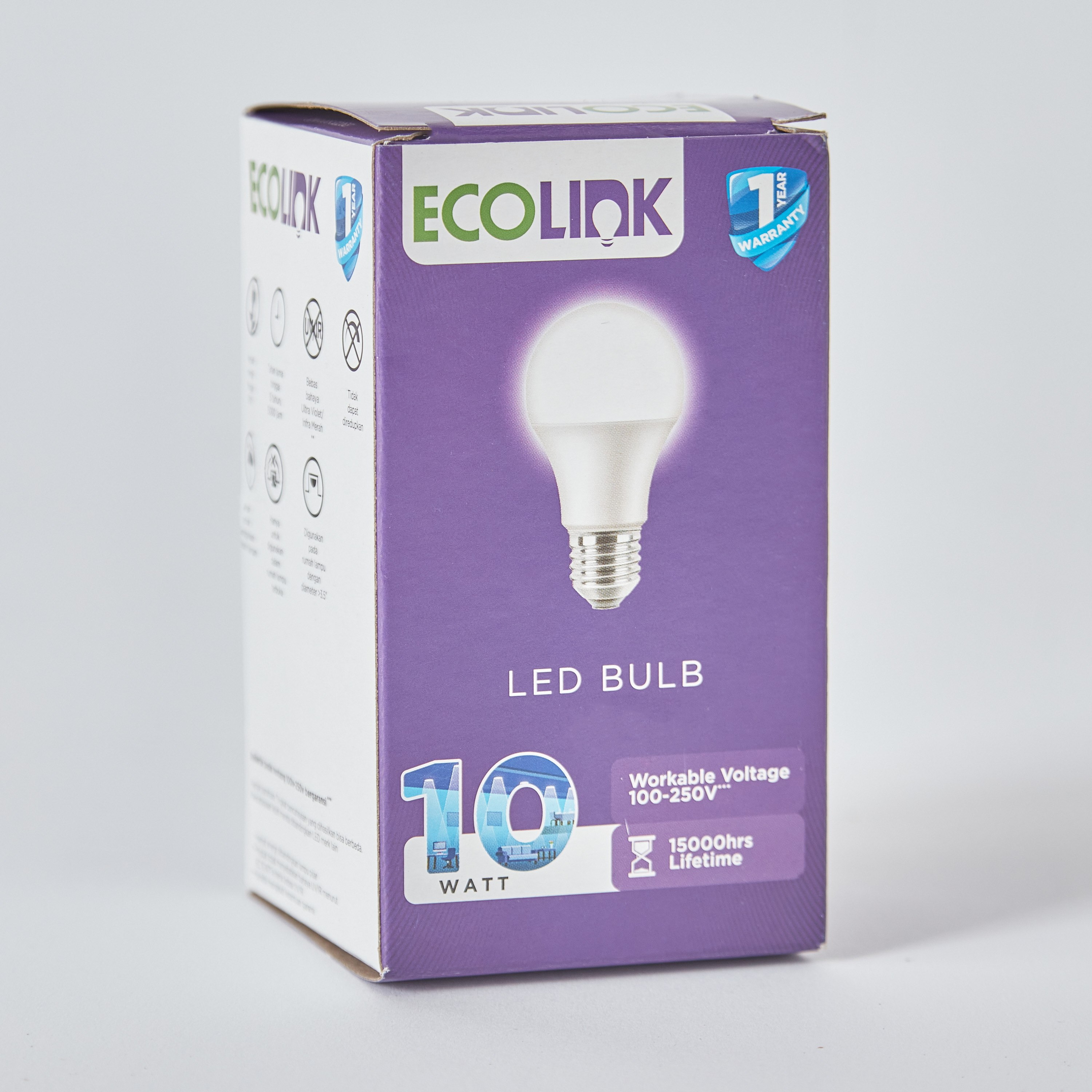 لمبة إل إي دي ضوء نهاري من إيكولينك - 10 واط E27-hbxbedroom-lighting-lightingaccessories-image-3