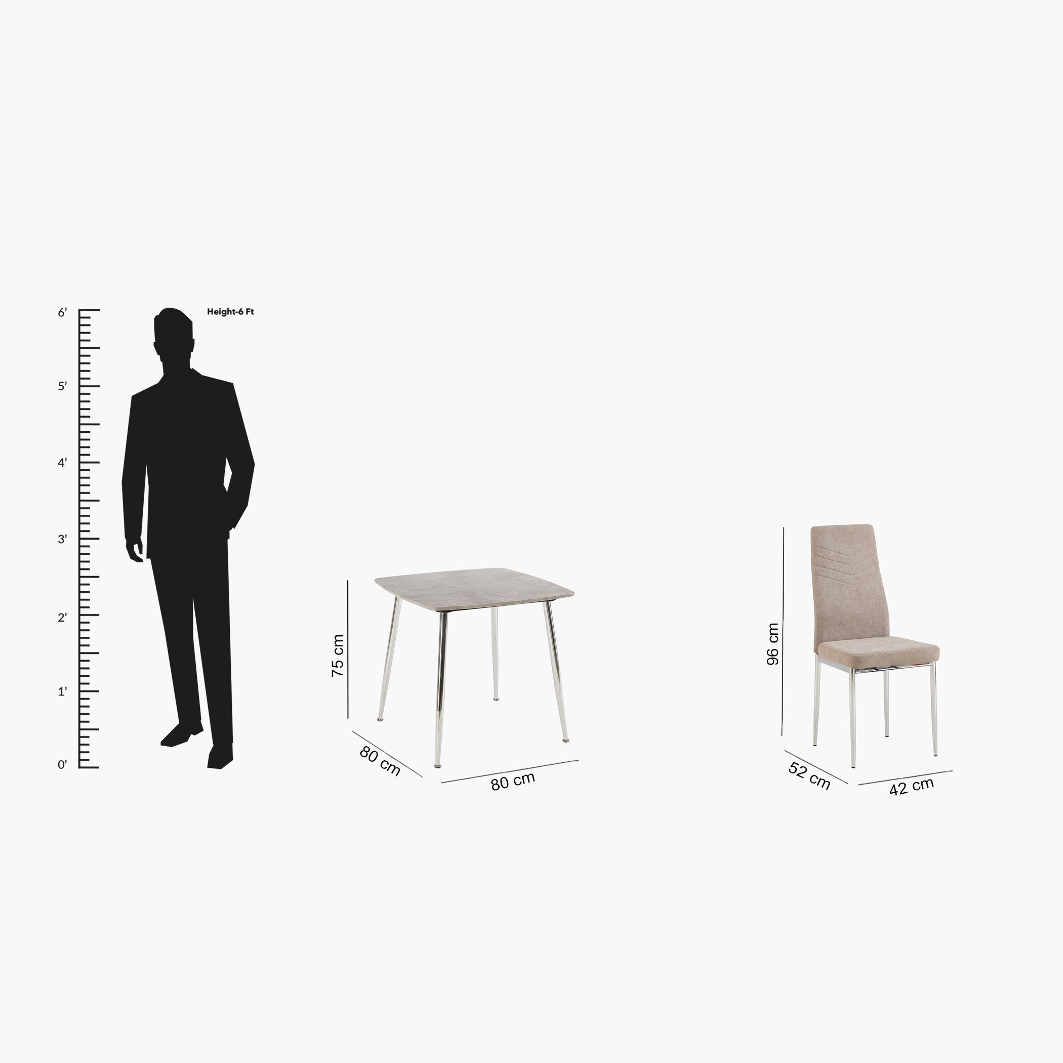 طقم سفرة مقعدين من باتارا-hbxfurniture-diningtablesandsets-diningsets-twoseater-image-14