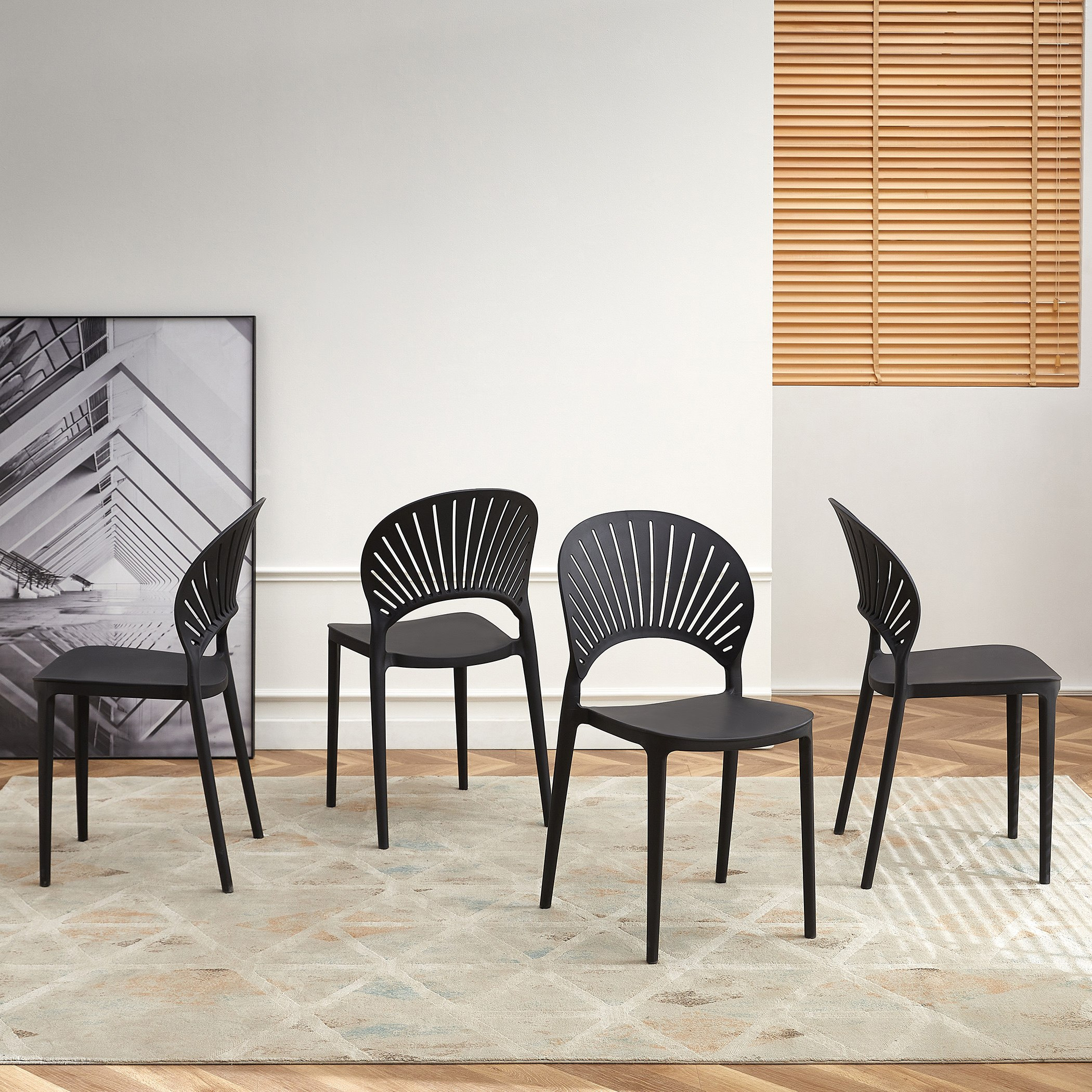 طقم سفرة مستدير 4 مقاعد من أوربان صن شاين-hbxdiningroom-diningtablesandsets-diningsets-fourseater-image-2