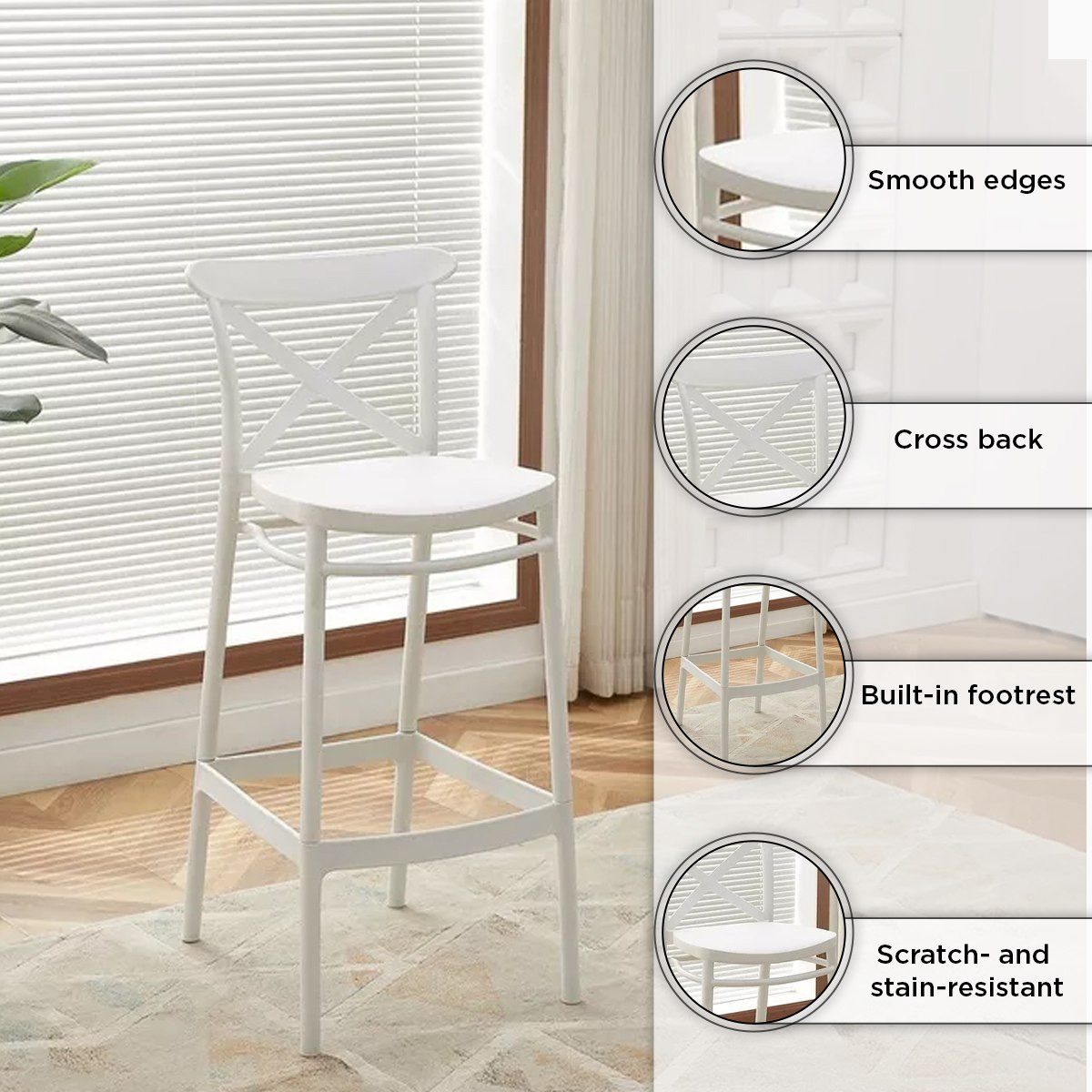 كرسي مشرب بارتفاع المنضدة من كالدر-hbxfurniture-diningroom-barcountersandbarstools-image-5