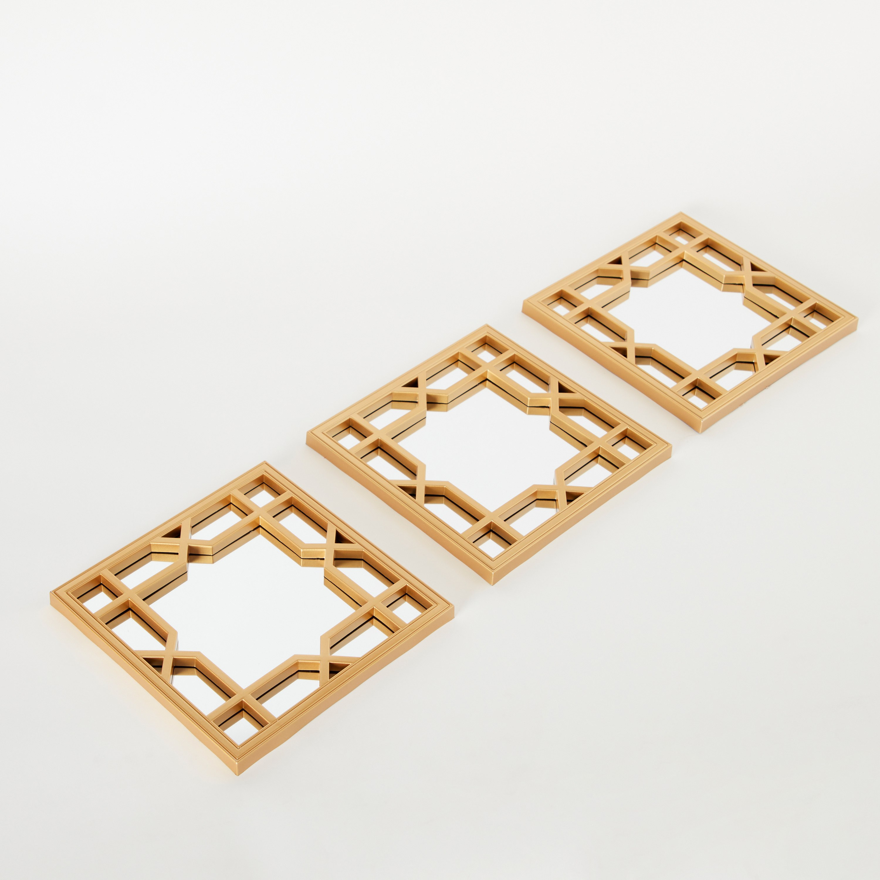 طقم مرآة حائط ديكور 3 قطع من إلباي - 25x2x25 سم-hbxhomeware-hbxdecorandfurnishings-image-6