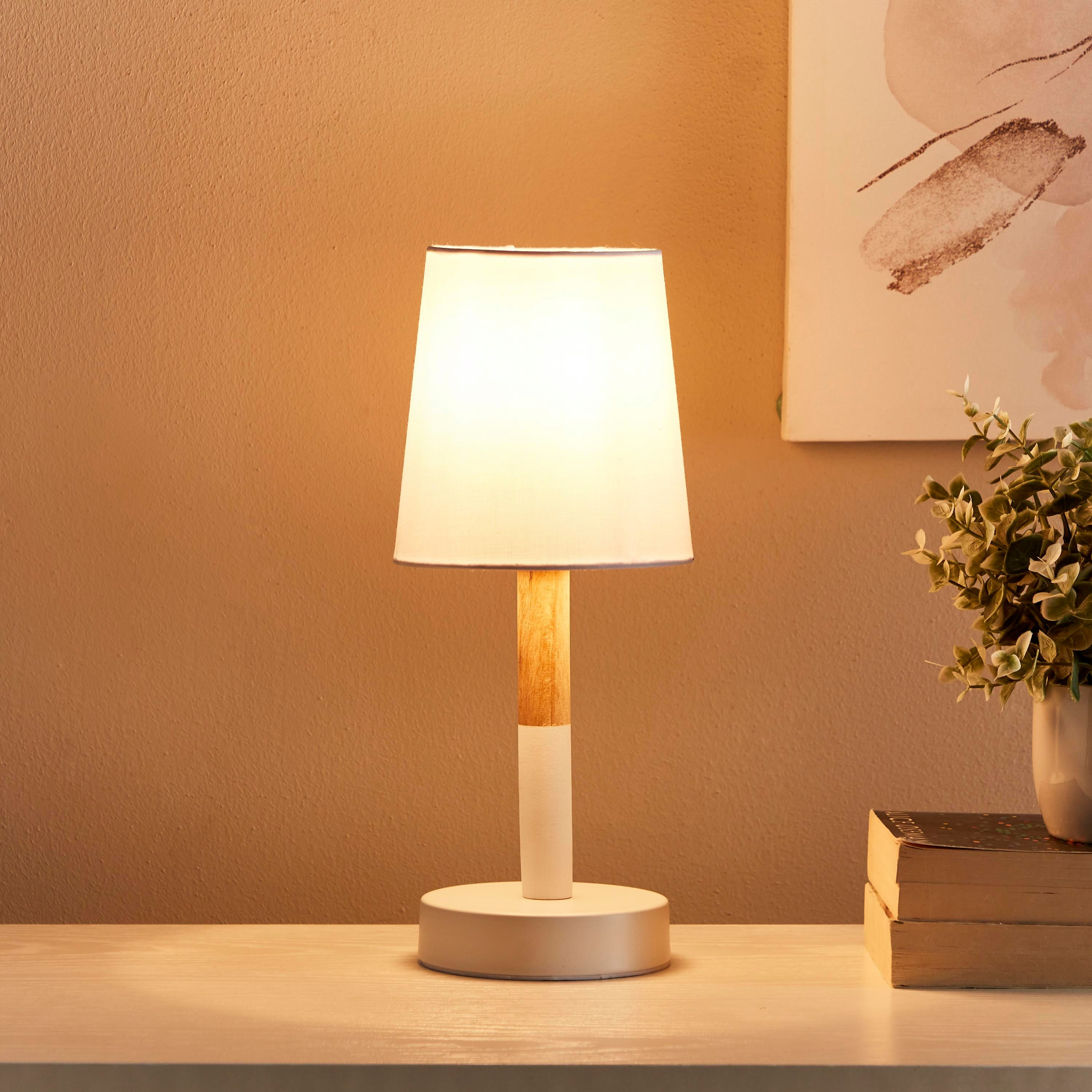 مصباح طاولة خشب ومعدن من كوريل - 13x29 سم-hbxlivingroom-lighting-tablelamps-image-2