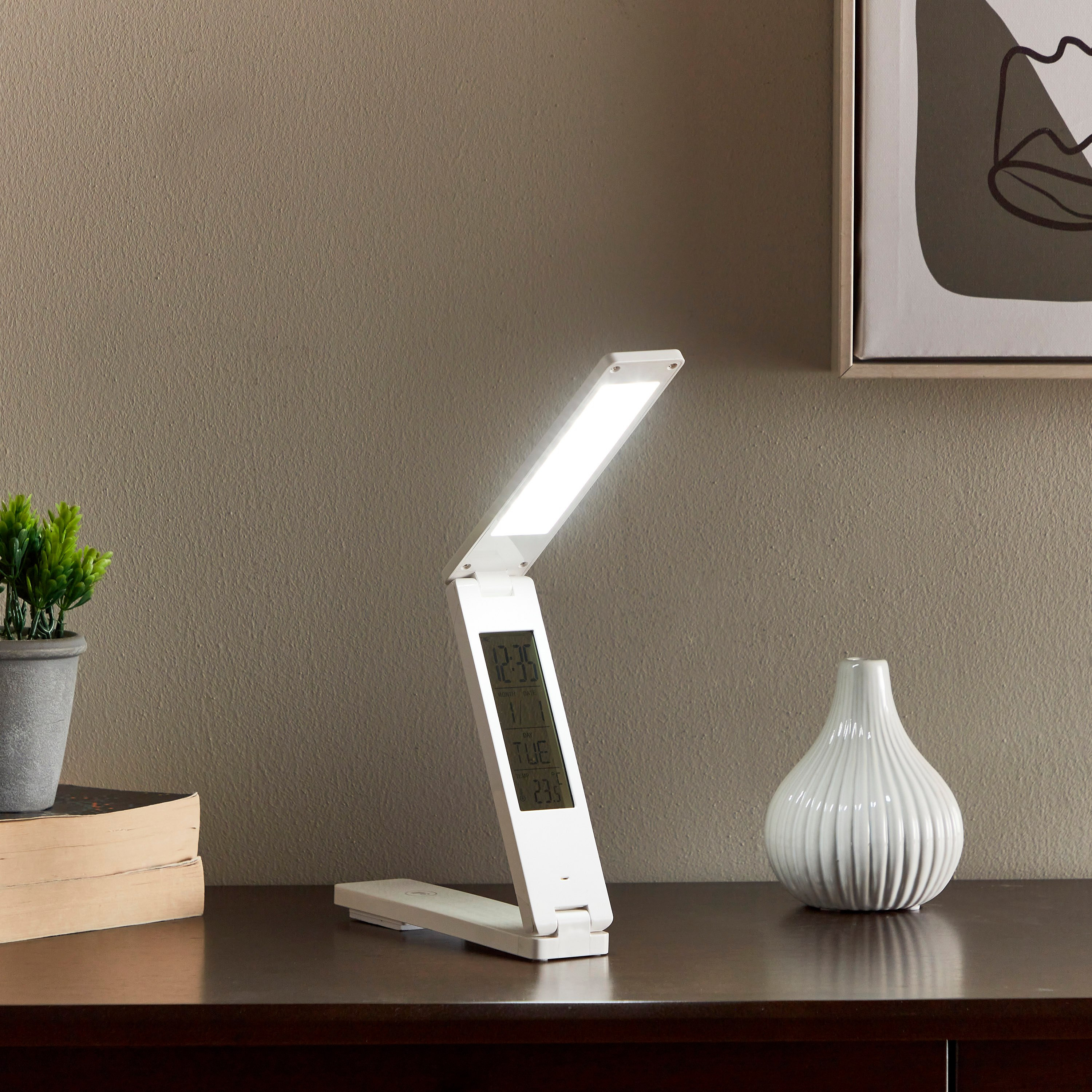 Chorale Metallic Portable Lamp with Alarm Clock - 36 cm-hbxlivingroom-lighting-tablelamps-image-8