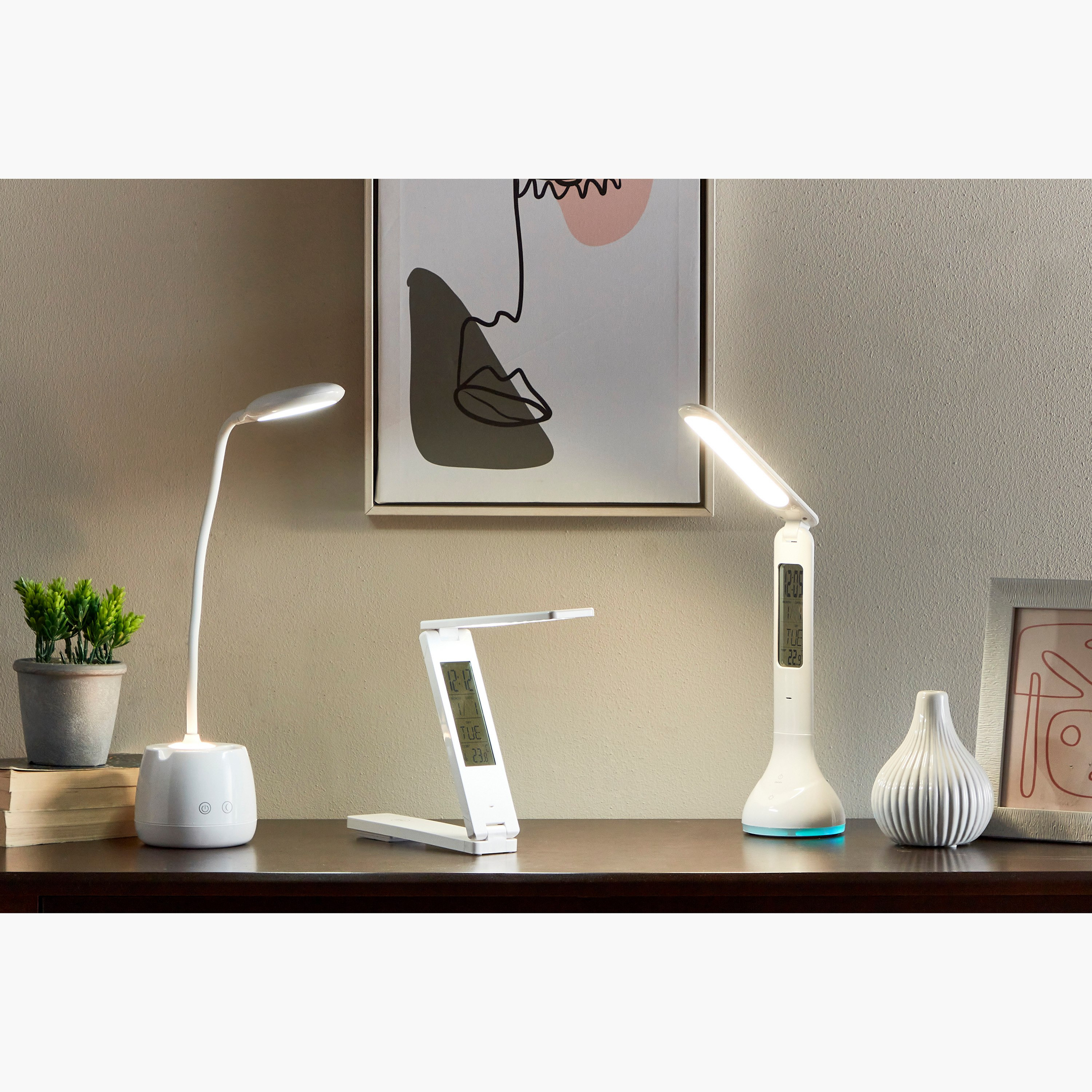 مصباح محمول مع ساعة منبه من كوريل - 42 سم-hbxlivingroom-lighting-tablelamps-image-10