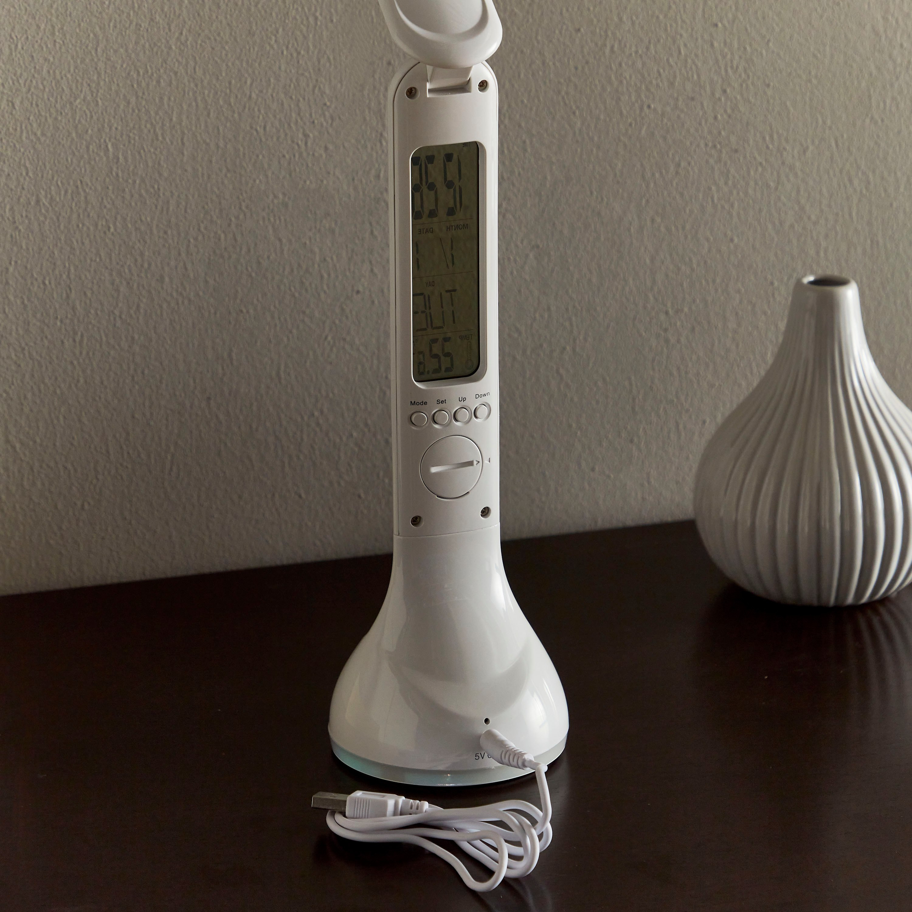 مصباح محمول مع ساعة منبه من كوريل - 42 سم-hbxlivingroom-lighting-tablelamps-image-8