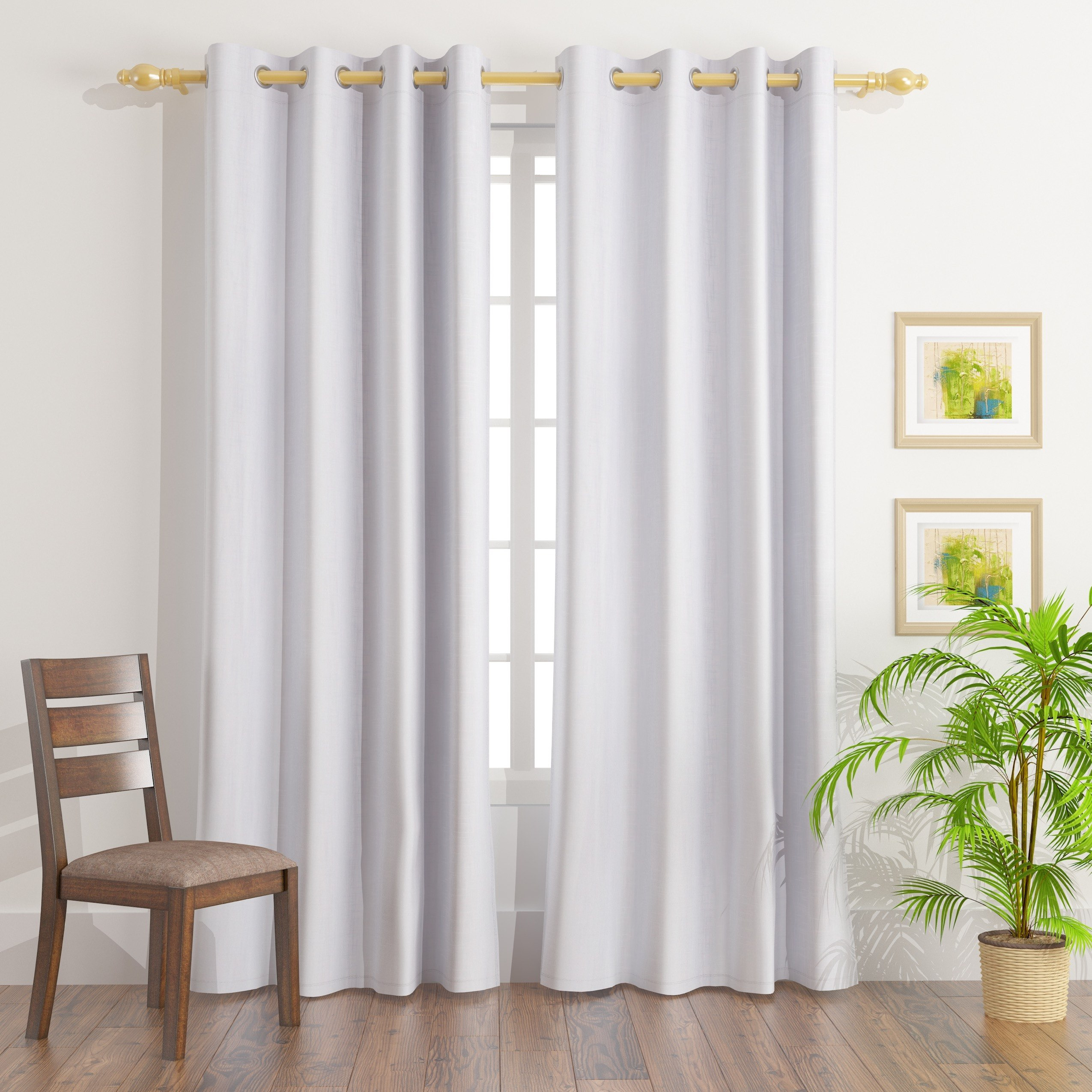 طقم ستائر شفافة قطعتين - إيدا - 135x300 سم-hbxhomeware-hbxdecorandfurnishings-image-1