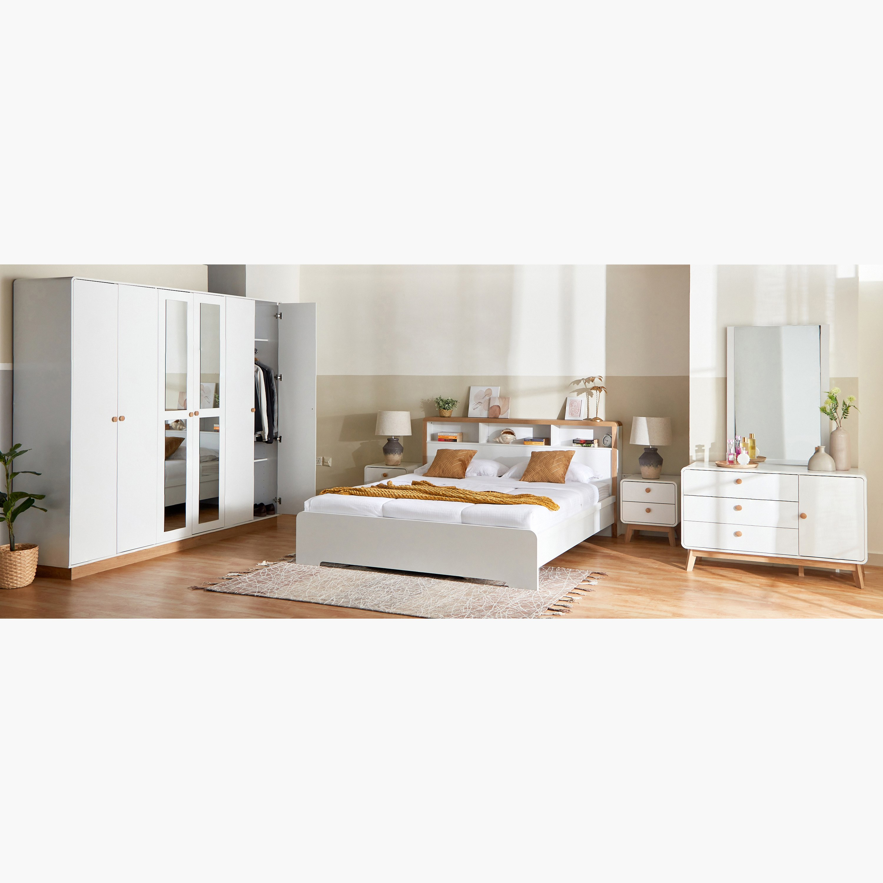 خزانة ملابس 6 أبواب بمرآة من لونار-hbxfurniture-wardrobes-image-11