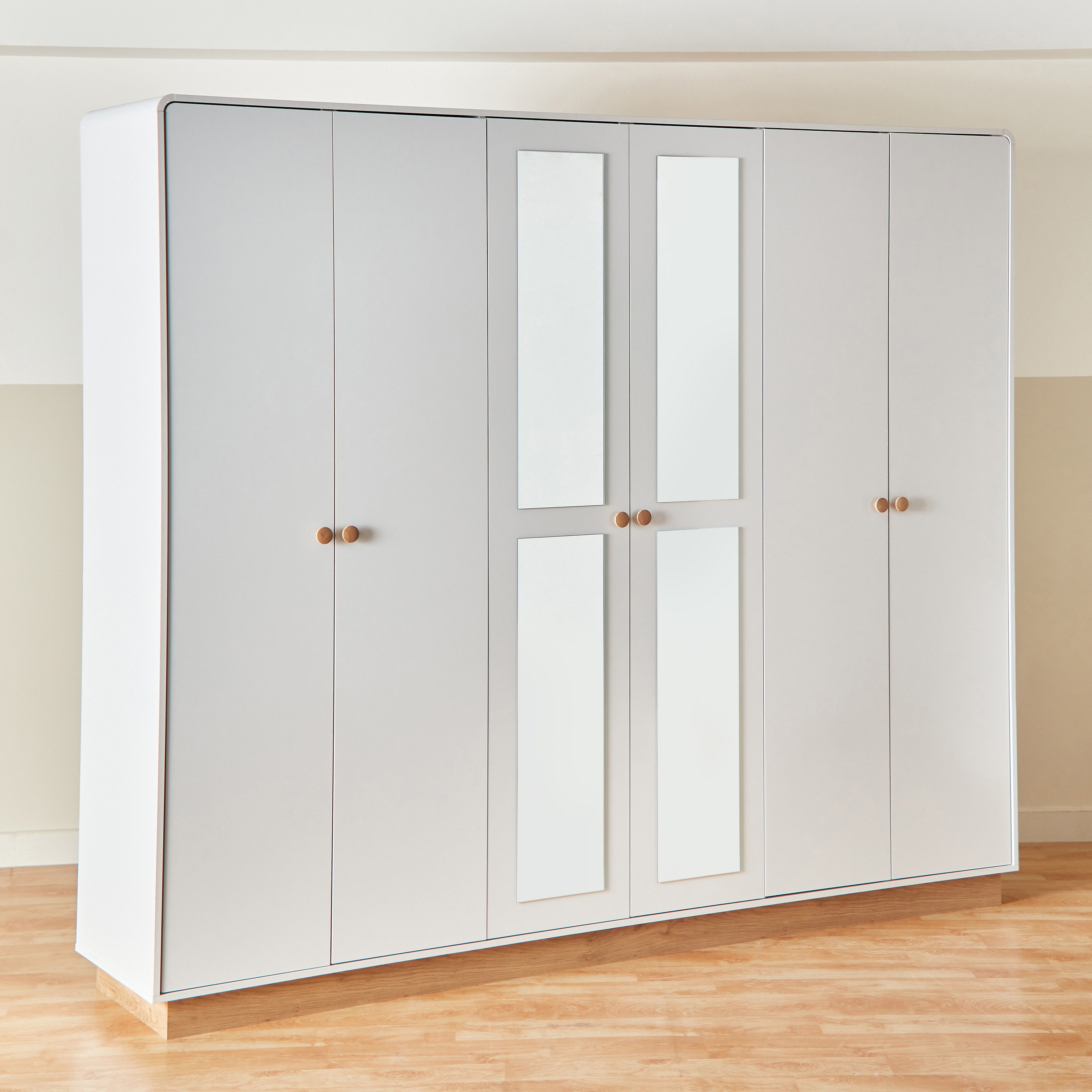 خزانة ملابس 6 أبواب بمرآة من لونار-hbxfurniture-wardrobes-image-12