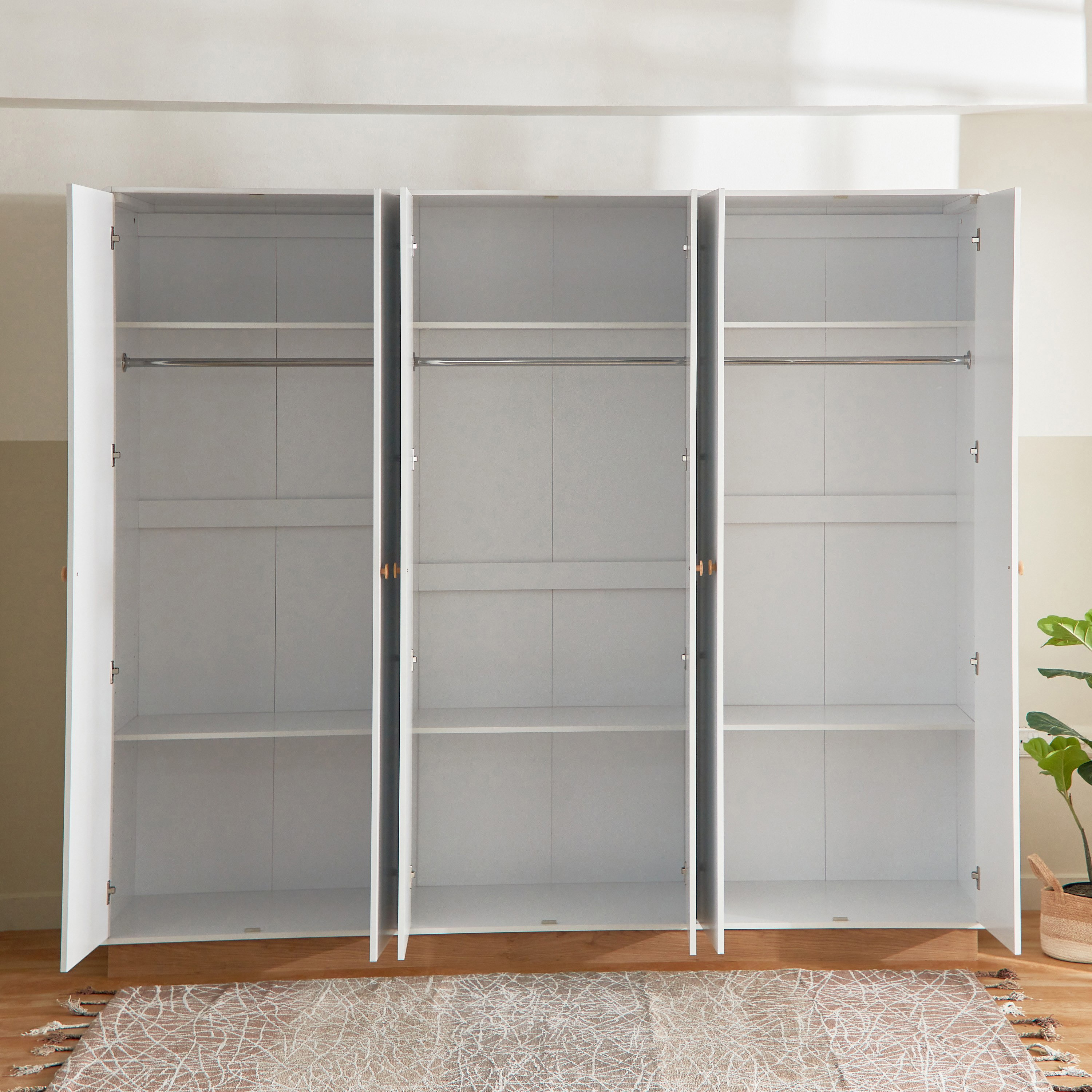 خزانة ملابس 6 أبواب بمرآة من لونار-hbxfurniture-wardrobes-image-4