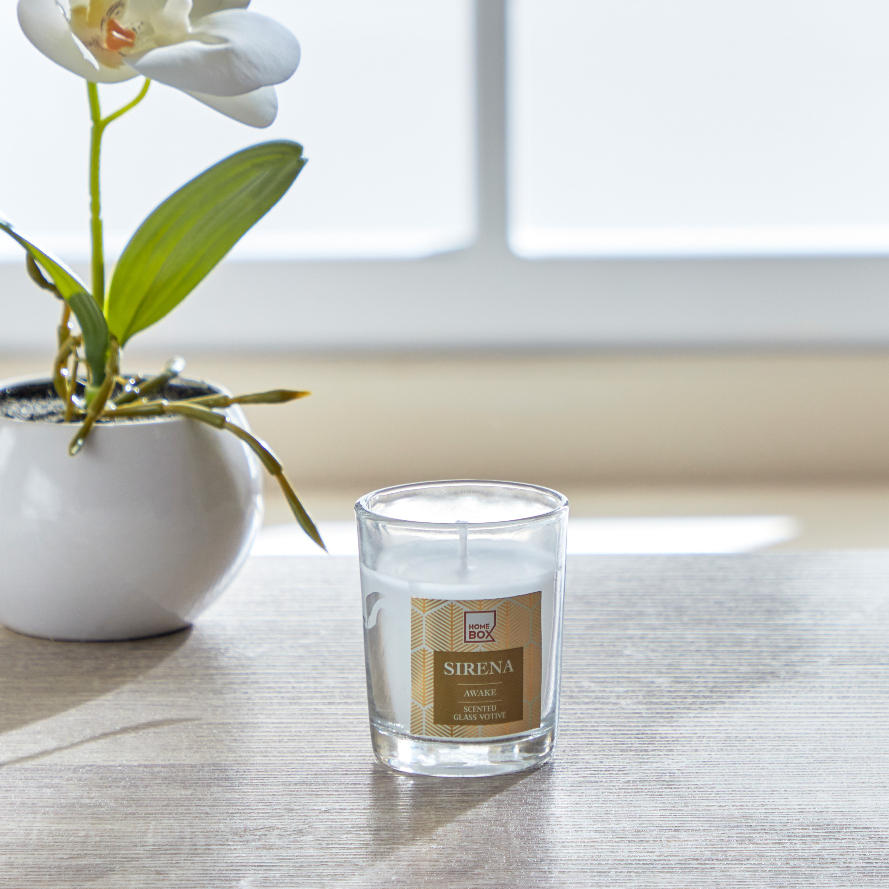 شمعة معطرة في جرة زجاجية مونوكروم كلاسيكس أرت أويك من سيرينا-hbxlivingroom-decorandaccessories-candles-image-1