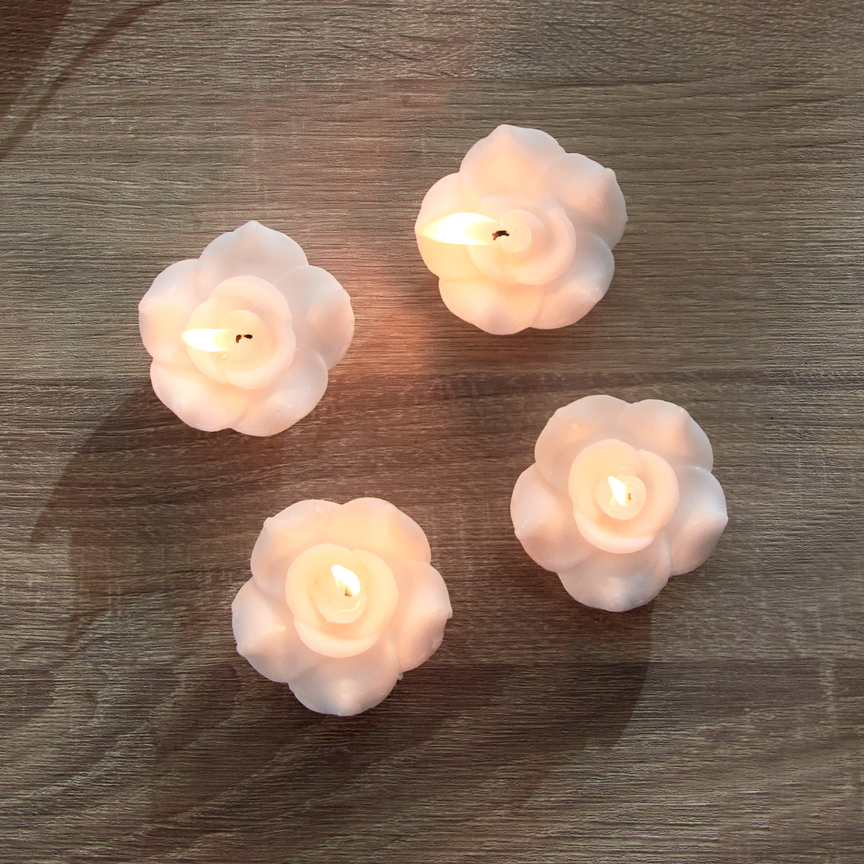 طقم شموع عائمة أوايك 4 قطع مونوكروم كلاسيكس من سيرينا - 50 جرام-hbxlivingroom-decorandaccessories-candles-image-4