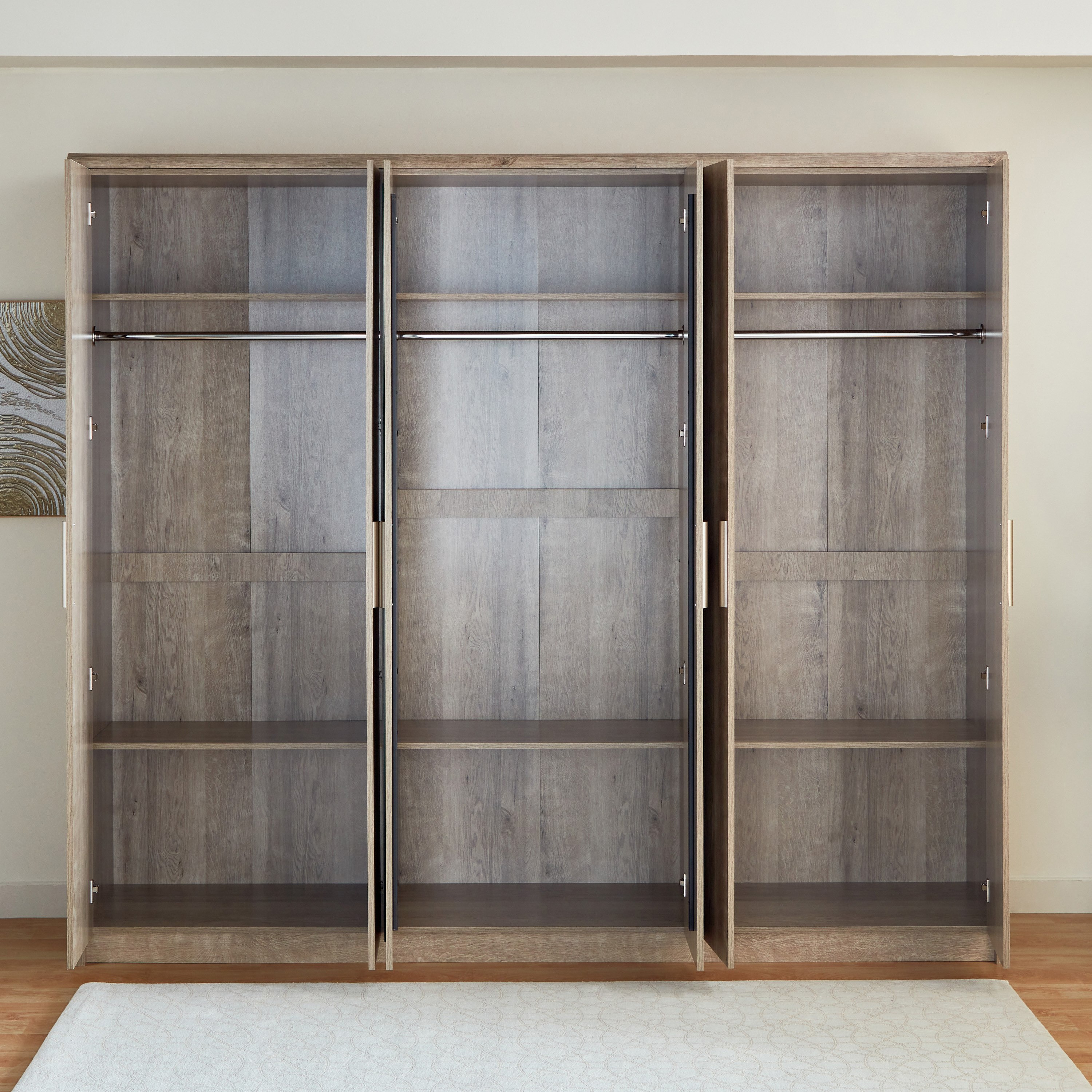 Curvy 6-Door Wardrobe with Mirror-hbxfurniture-wardrobes-image-4