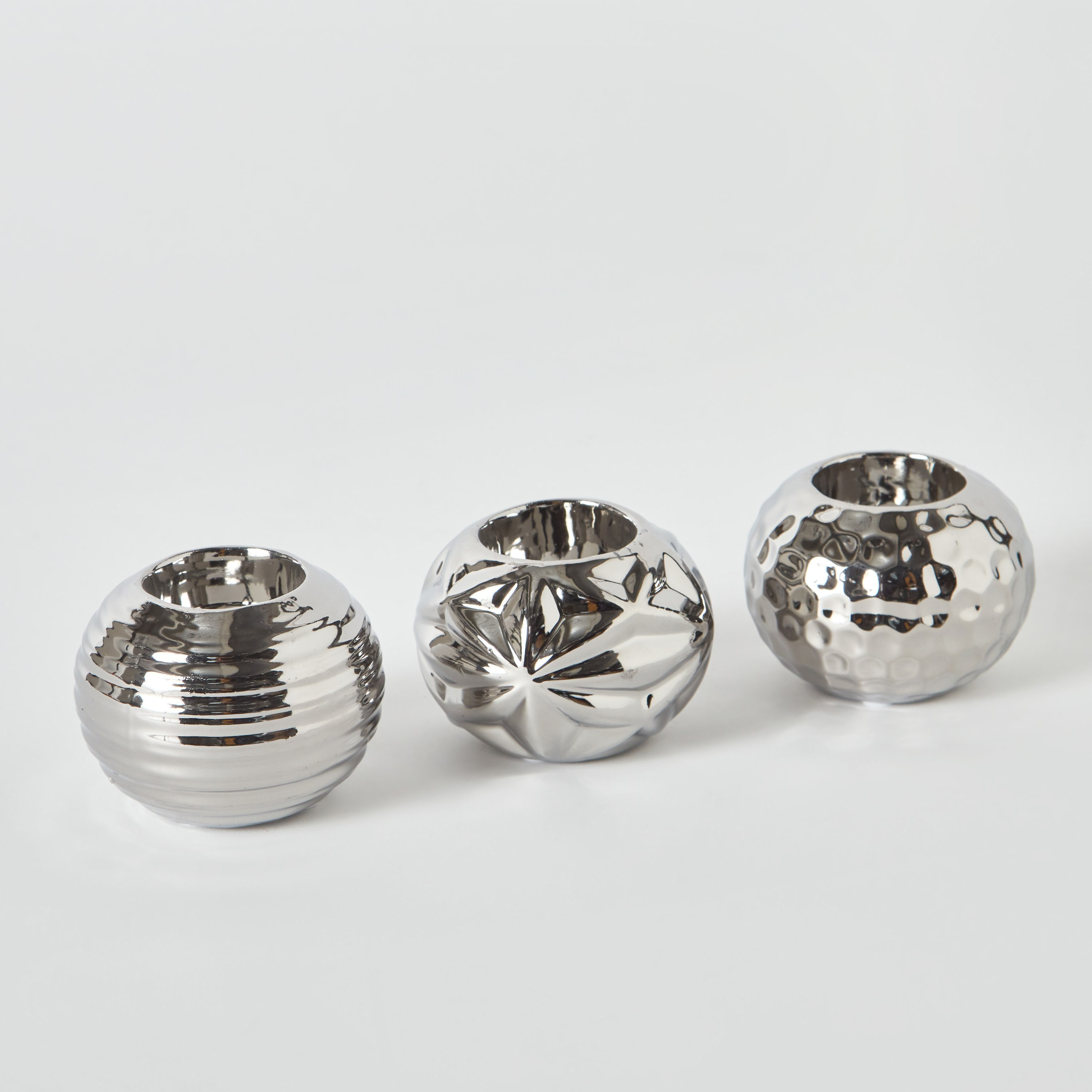 طقم حامل شموع سيراميك 3 قطع من كاسا - 9x9x7 سم-hbxlivingroom-decorandaccessories-candleholders-image-6