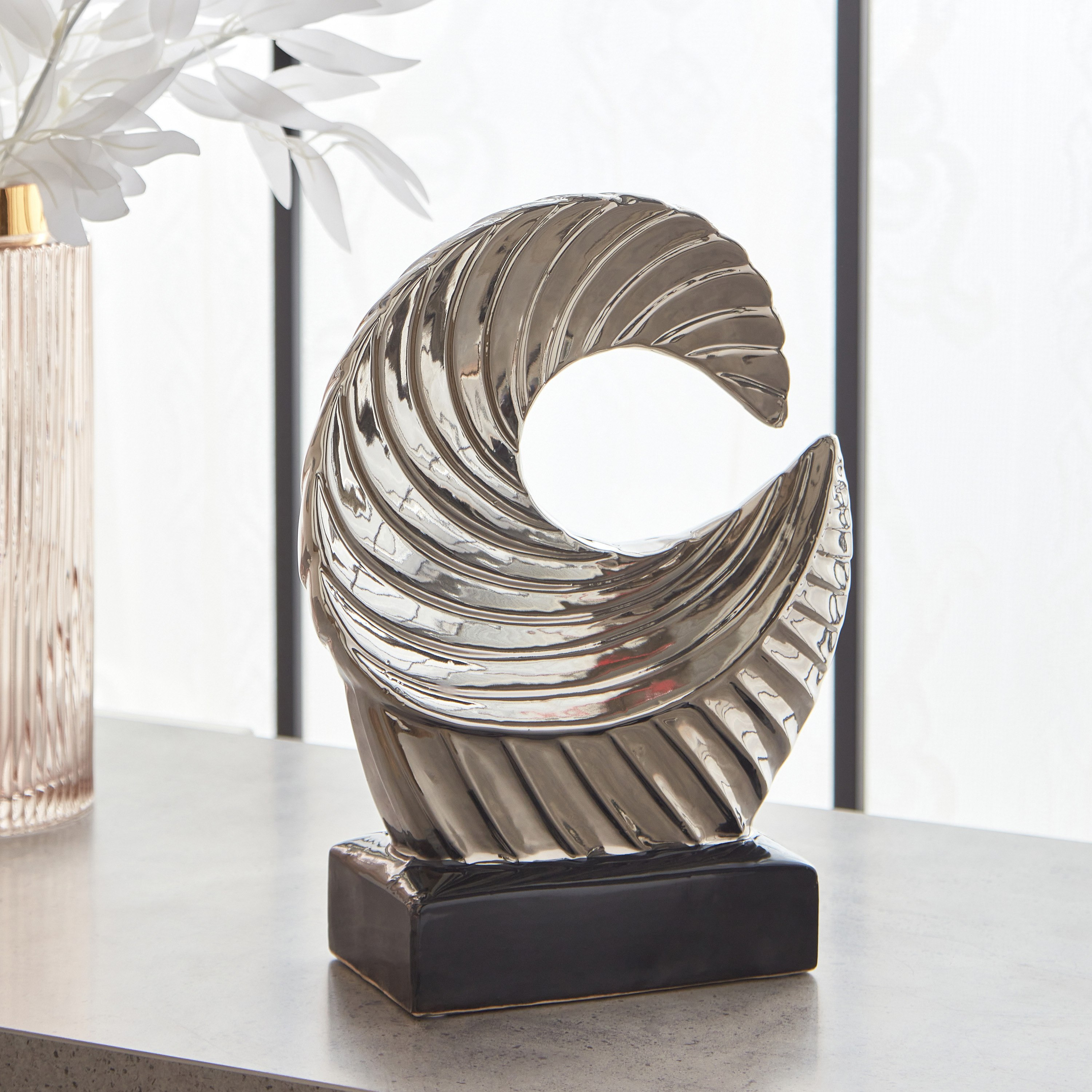 قطعة ديكور سيراميك من سيف - 22.8x9.5x28.5 سم-hbxhomeware-homedecor-figurinesandornaments-image-2