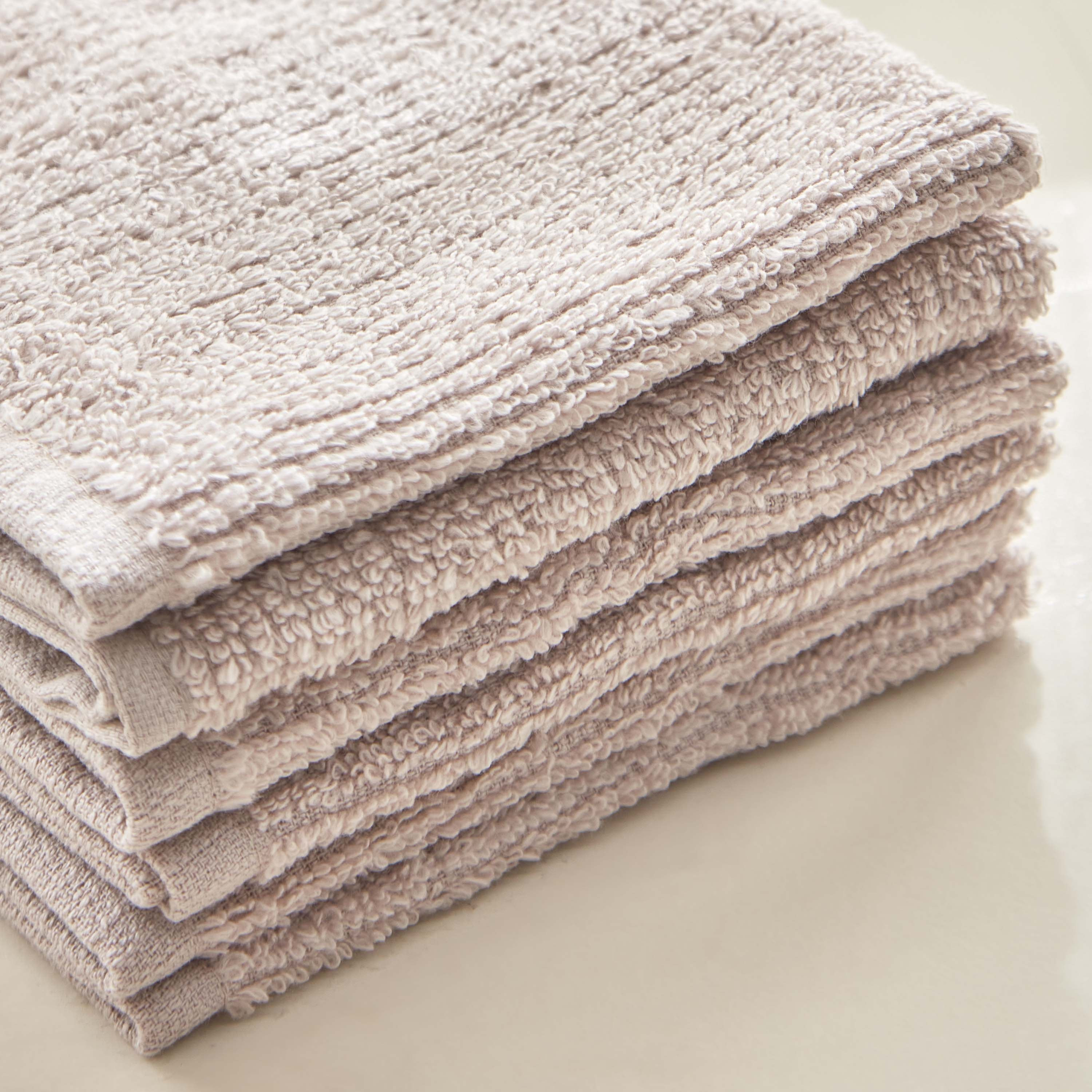 طقم مناشف وجه قطن خالية من الالتواءات 6 قطع من كلاود تاتش - 30x30 سم-hbxbathroom-bathroomtextiles-image-2