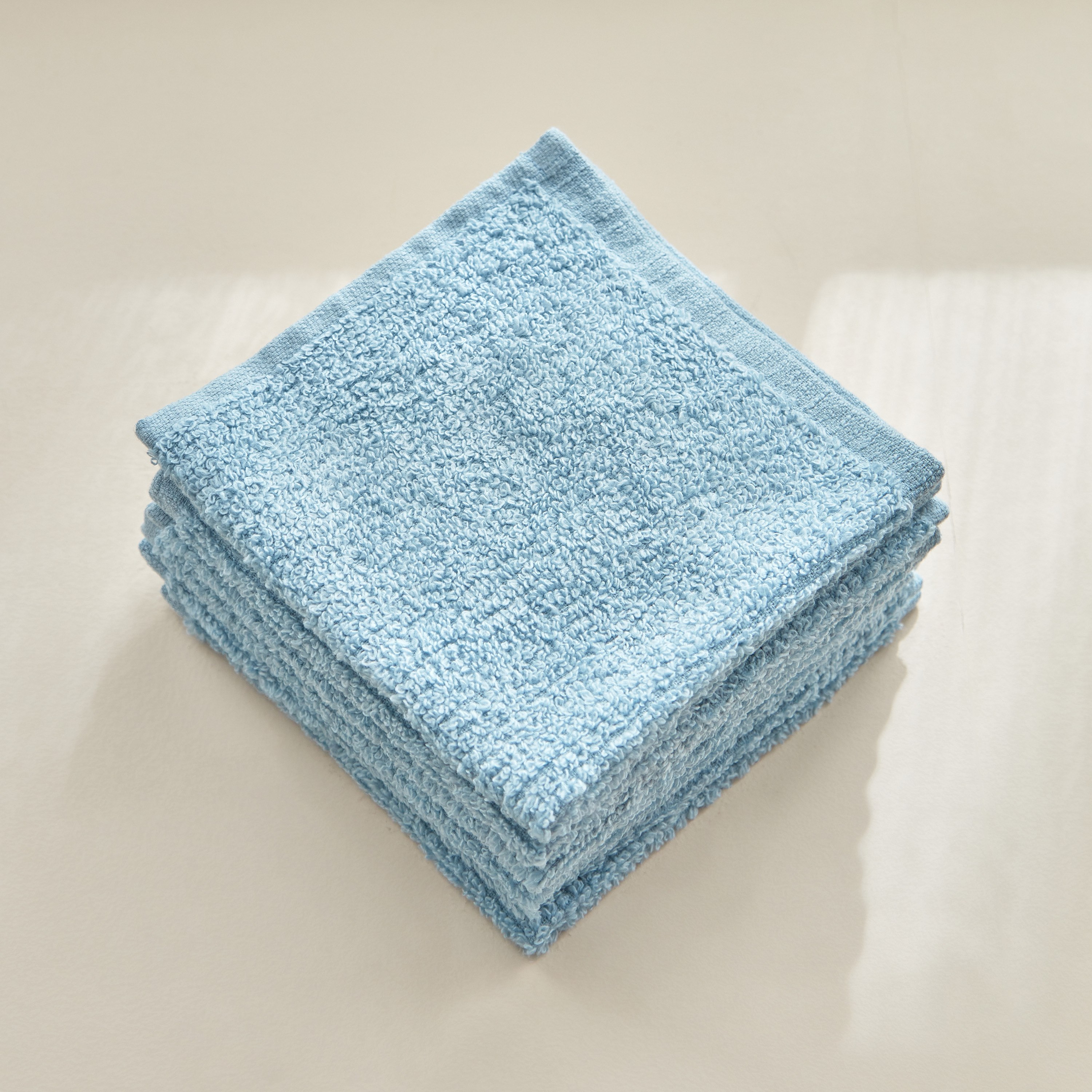 طقم مناشف وجه قطن خالية من الالتواءات 6 قطع من كلاود تاتش - 30x30 سم-hbxbathroom-bathroomtextiles-image-1