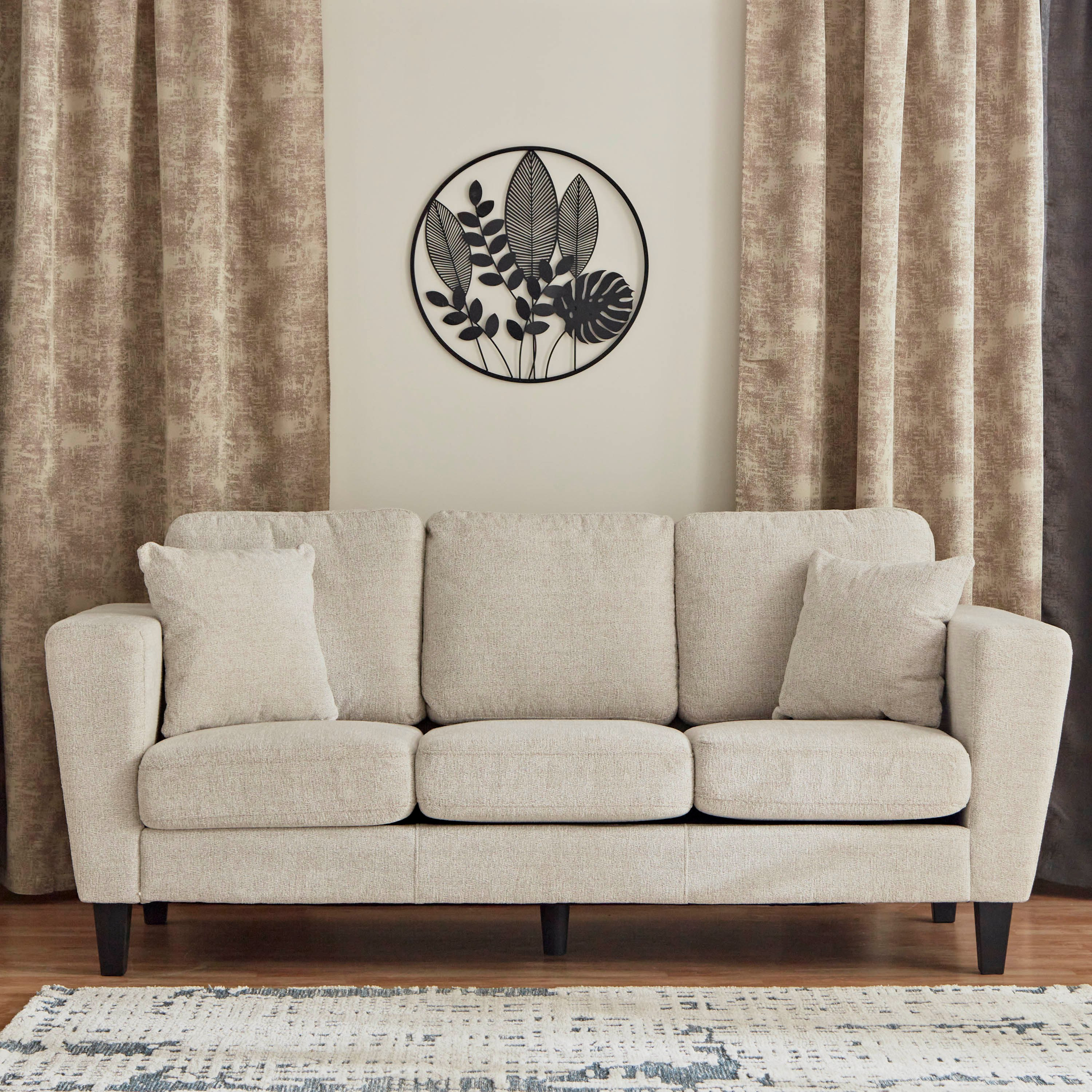كنبة قماش 3 مقاعد مع وسادتين - كاثي-hbxlivingroom-sofasandarmchairs-sofas-image-2