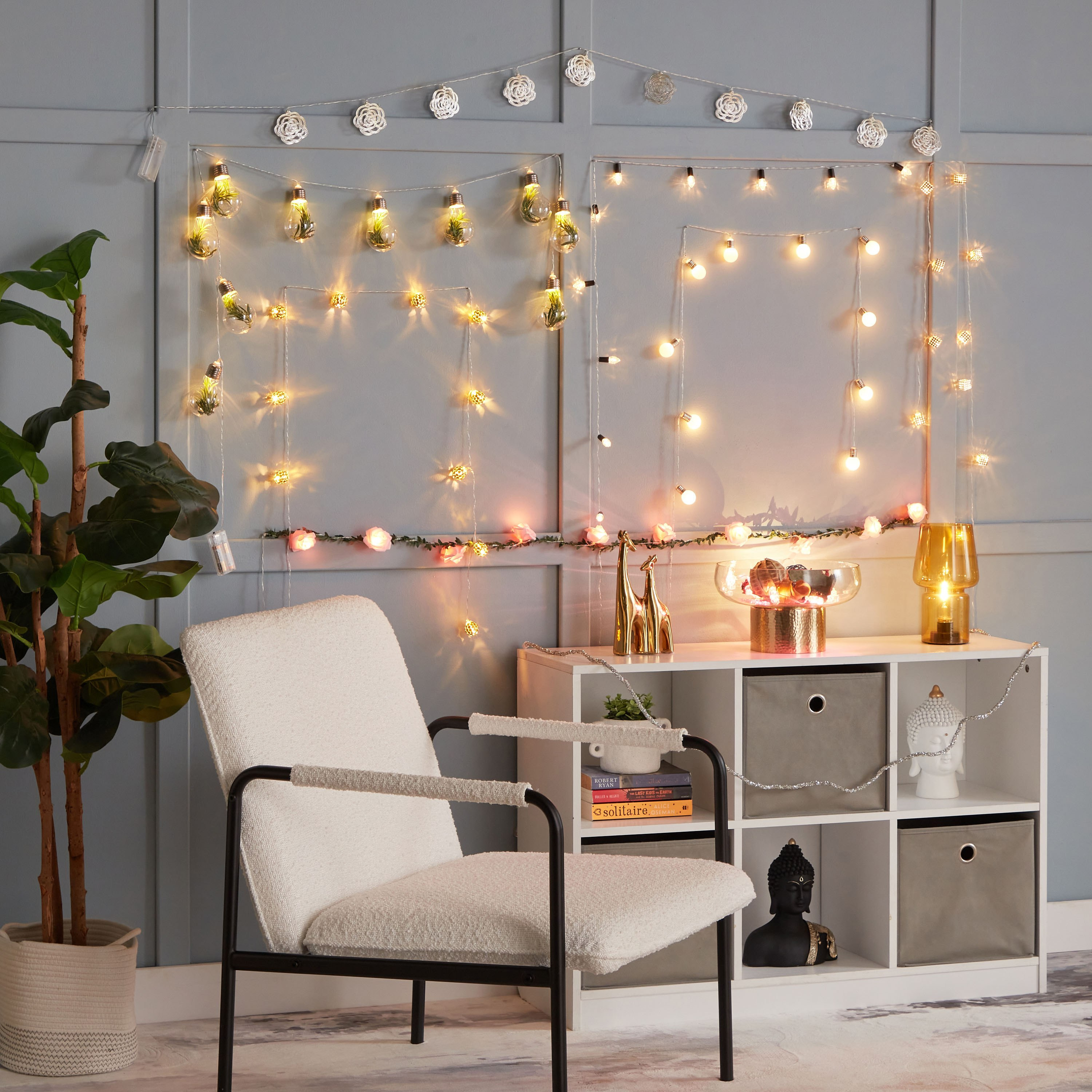 شريط إضاءة إل إي دي من كات - 165 سم-hbxdiningroom-lighting-decorativesandstringlights-image-6