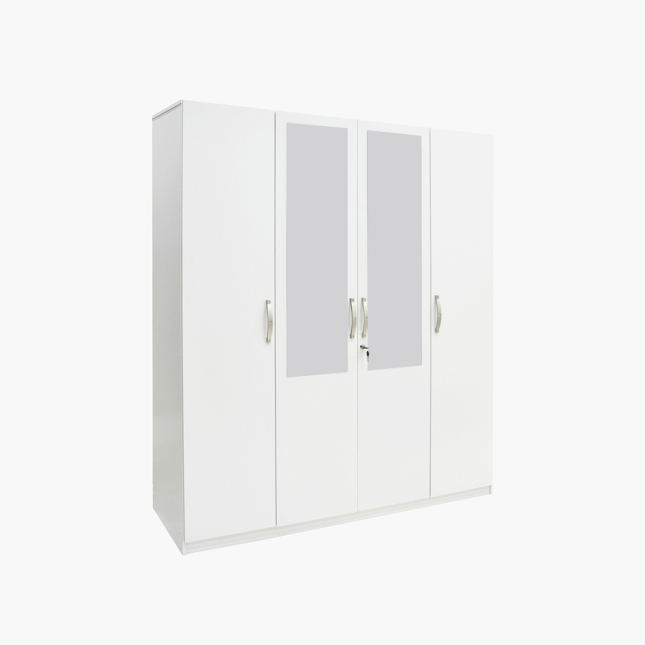 Kulltorp Plus 4-Door Wardrobe with Mirror and Lock-hbxfurniture-wardrobes-image-2