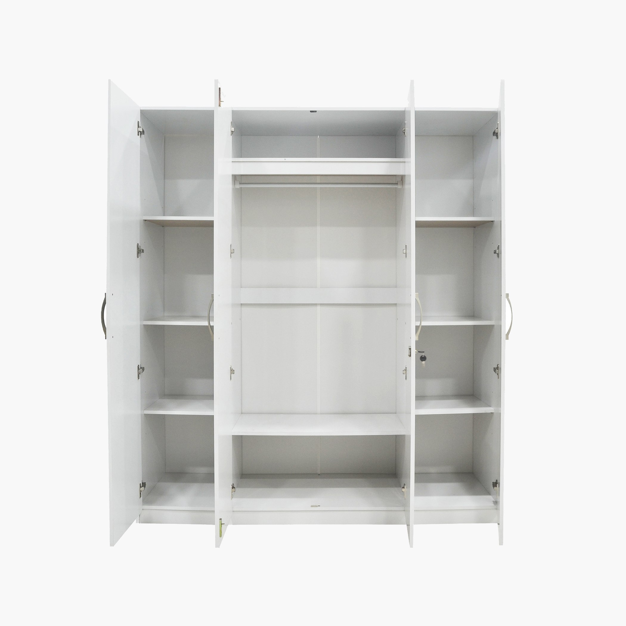 Kulltorp Plus 4-Door Wardrobe with Mirror and Lock-hbxfurniture-wardrobes-image-4