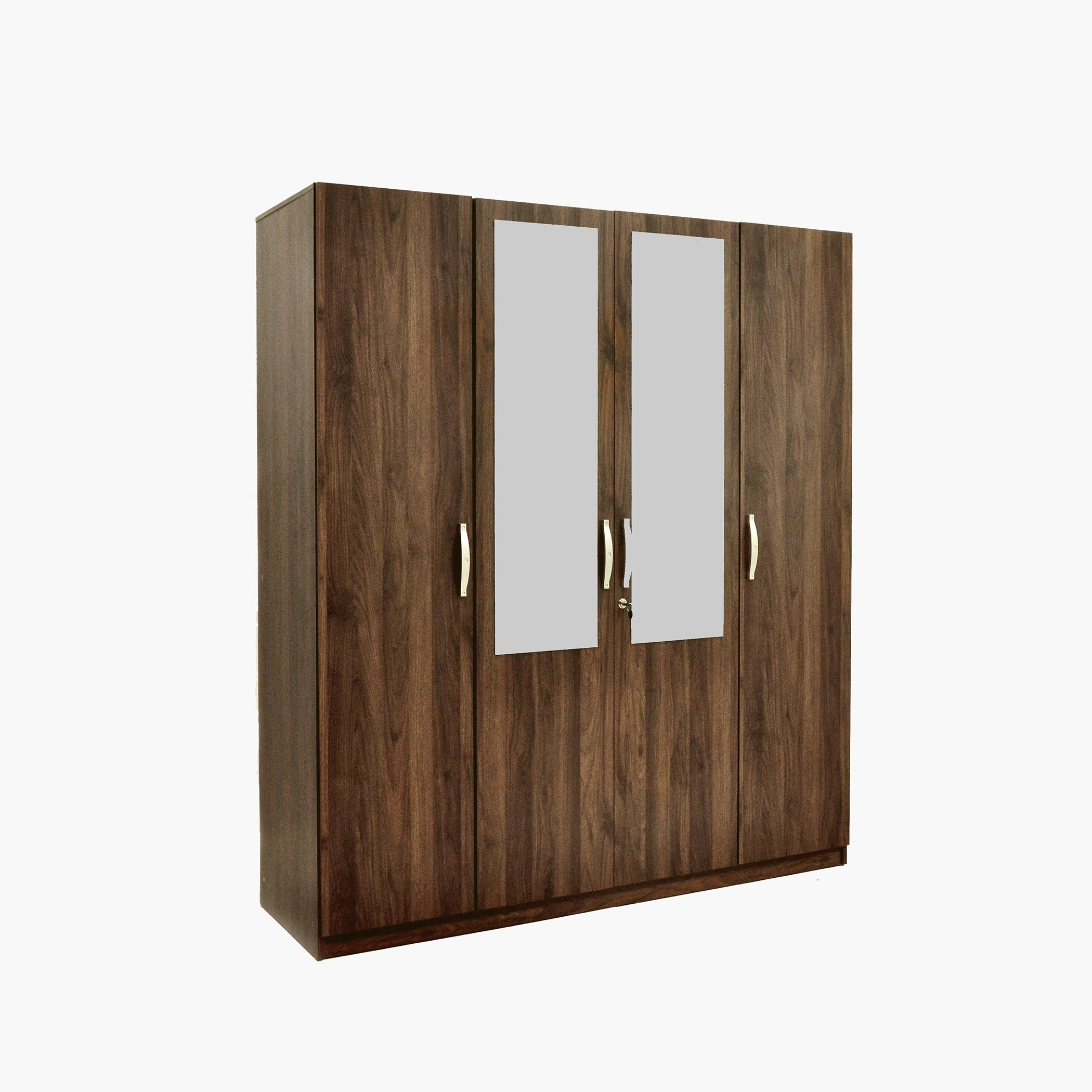 Kulltorp Plus 4-Door Wardrobe with Mirror and Lock-hbxfurniture-wardrobes-image-2