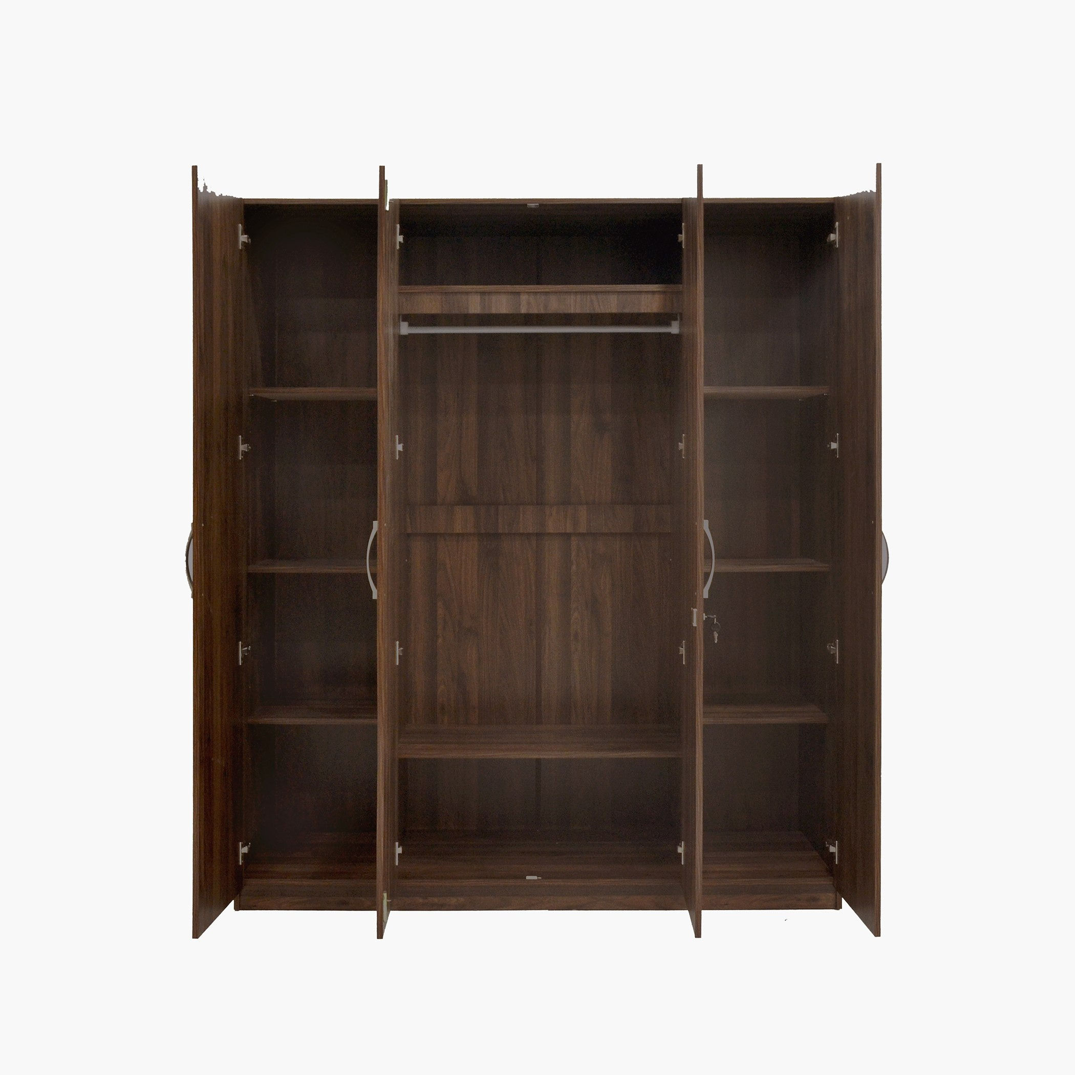 Kulltorp Plus 4-Door Wardrobe with Mirror and Lock-hbxfurniture-wardrobes-image-4