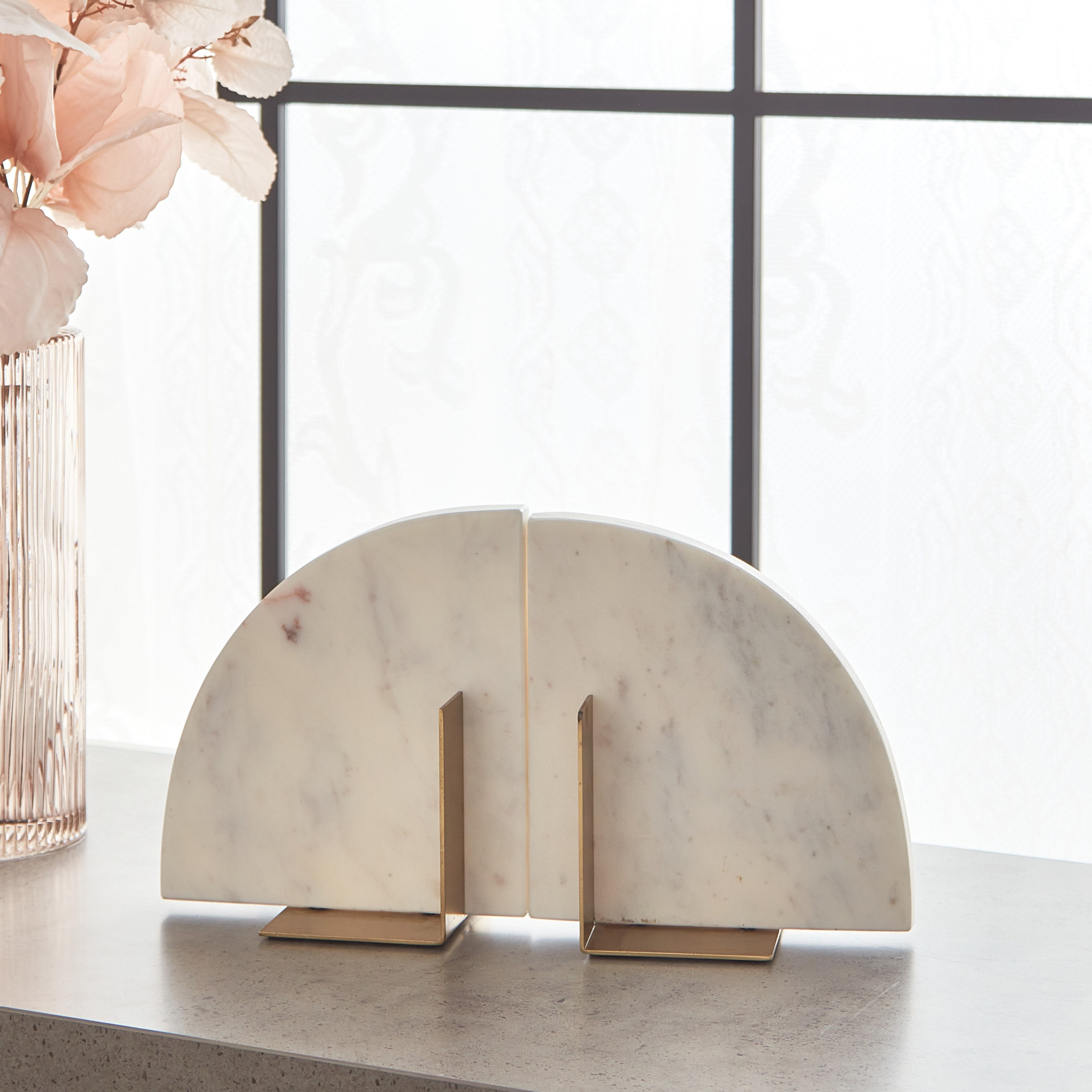Liv 2-Piece Travertine Marble Bookend Set - 32x9x19 cm-hbxhomeware-homedecor-figurinesandornaments-image-2