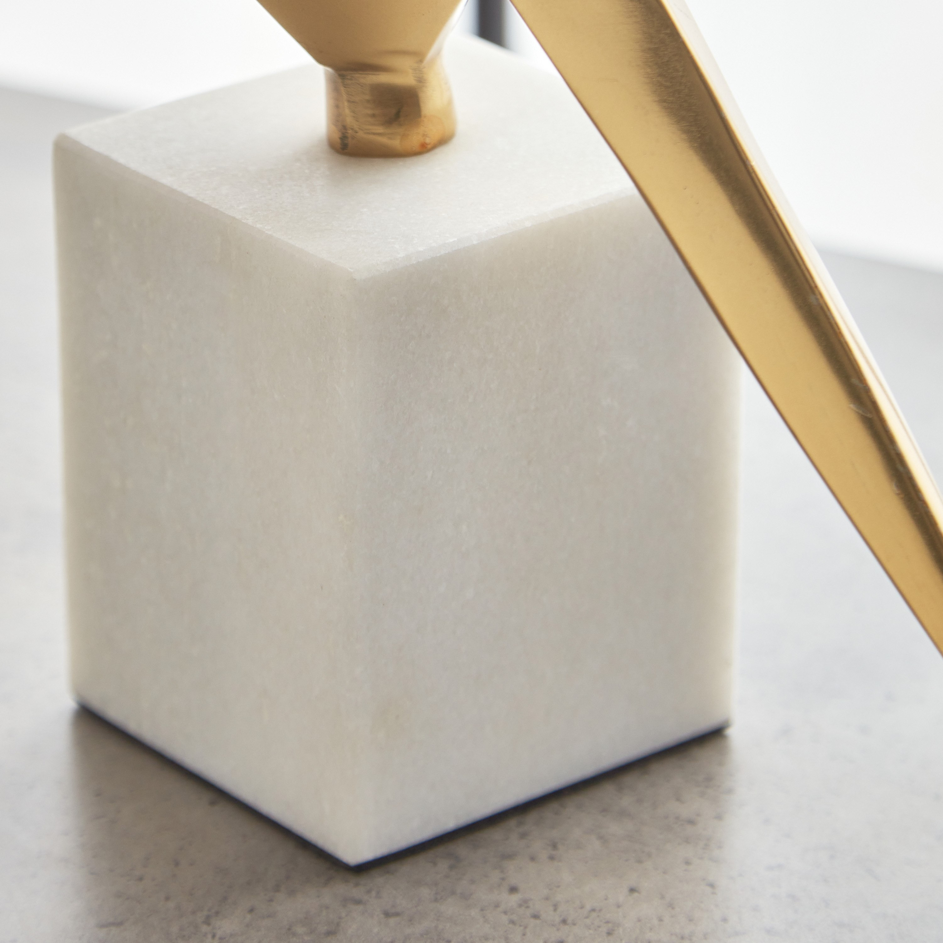 Liv Aluminium Bird Accent with Marble Base - 29x7.5x19 cm-hbxhomeware-homedecor-figurinesandornaments-image-4