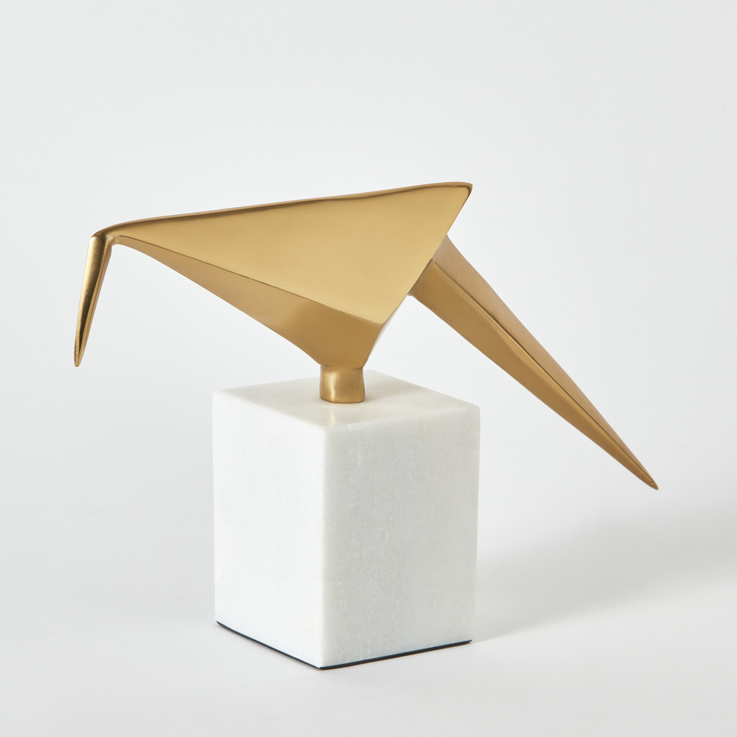Liv Aluminium Bird Accent with Marble Base - 29x7.5x19 cm-hbxhomeware-homedecor-figurinesandornaments-image-6