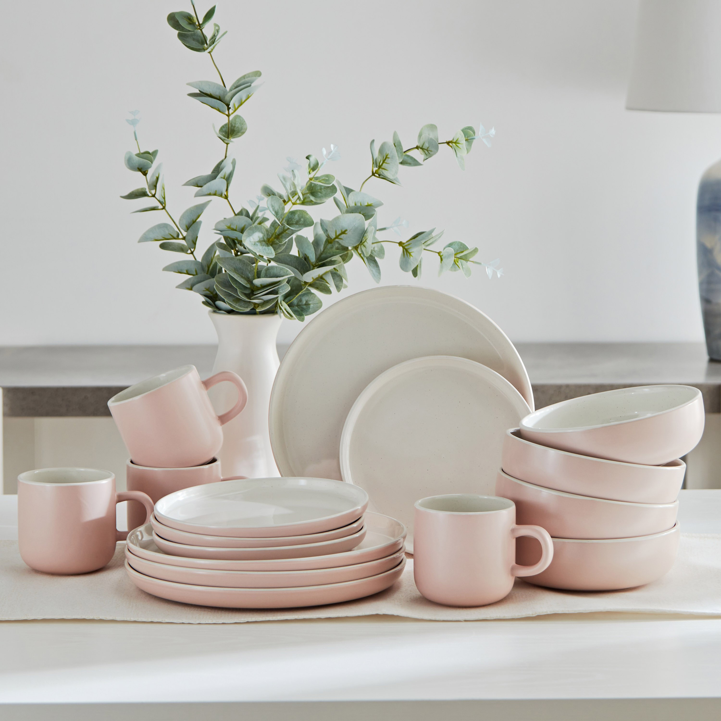 طقم عشاء خزف بلونين 16 قطعة من بيرل بيرفكشن-hbxhomeware-hbxkitchen-image-1