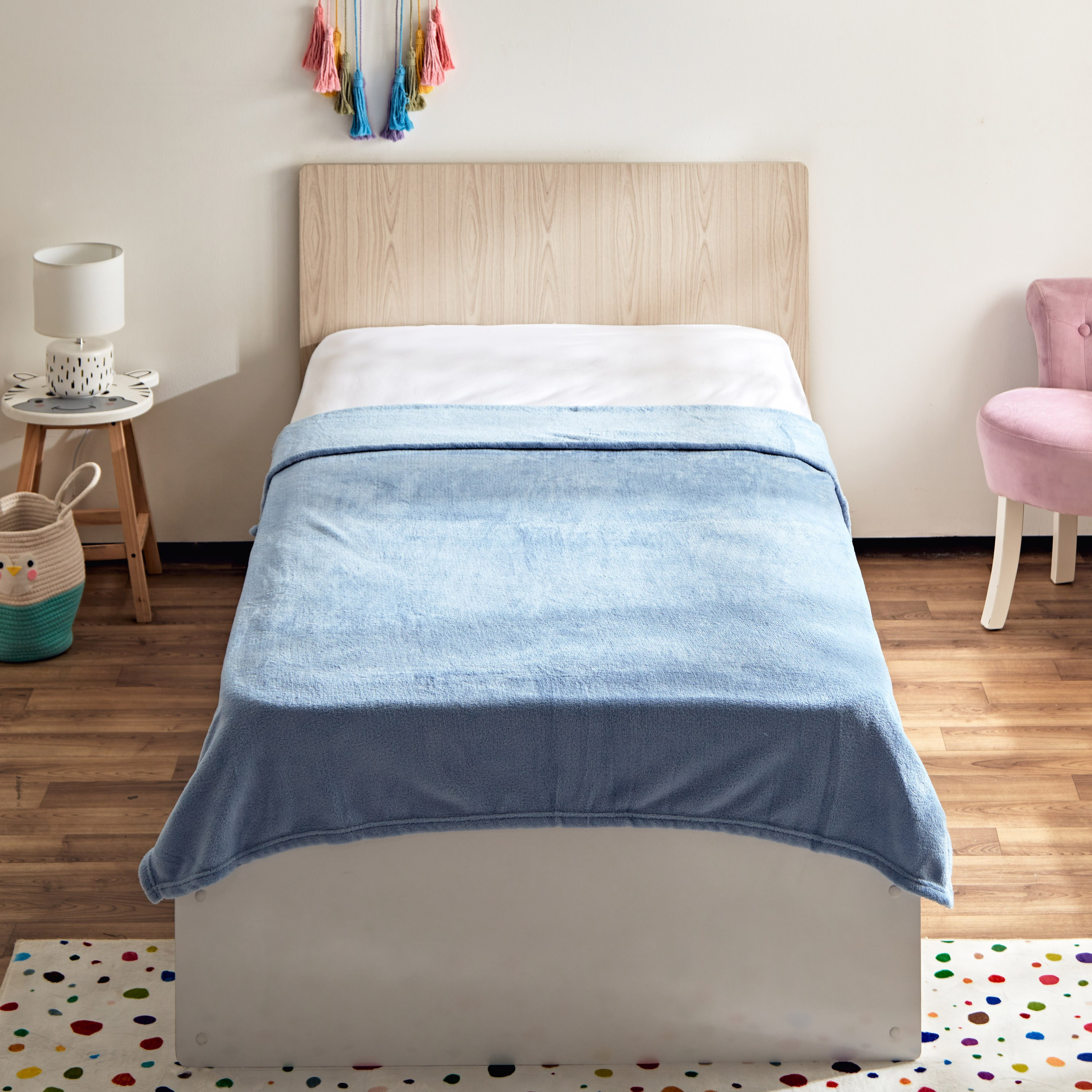 بطانية أطفال صوف كورال سادة من أونتاريو - 170x120 سم-hbxhomeware-hbxkidsandyouth-image-2
