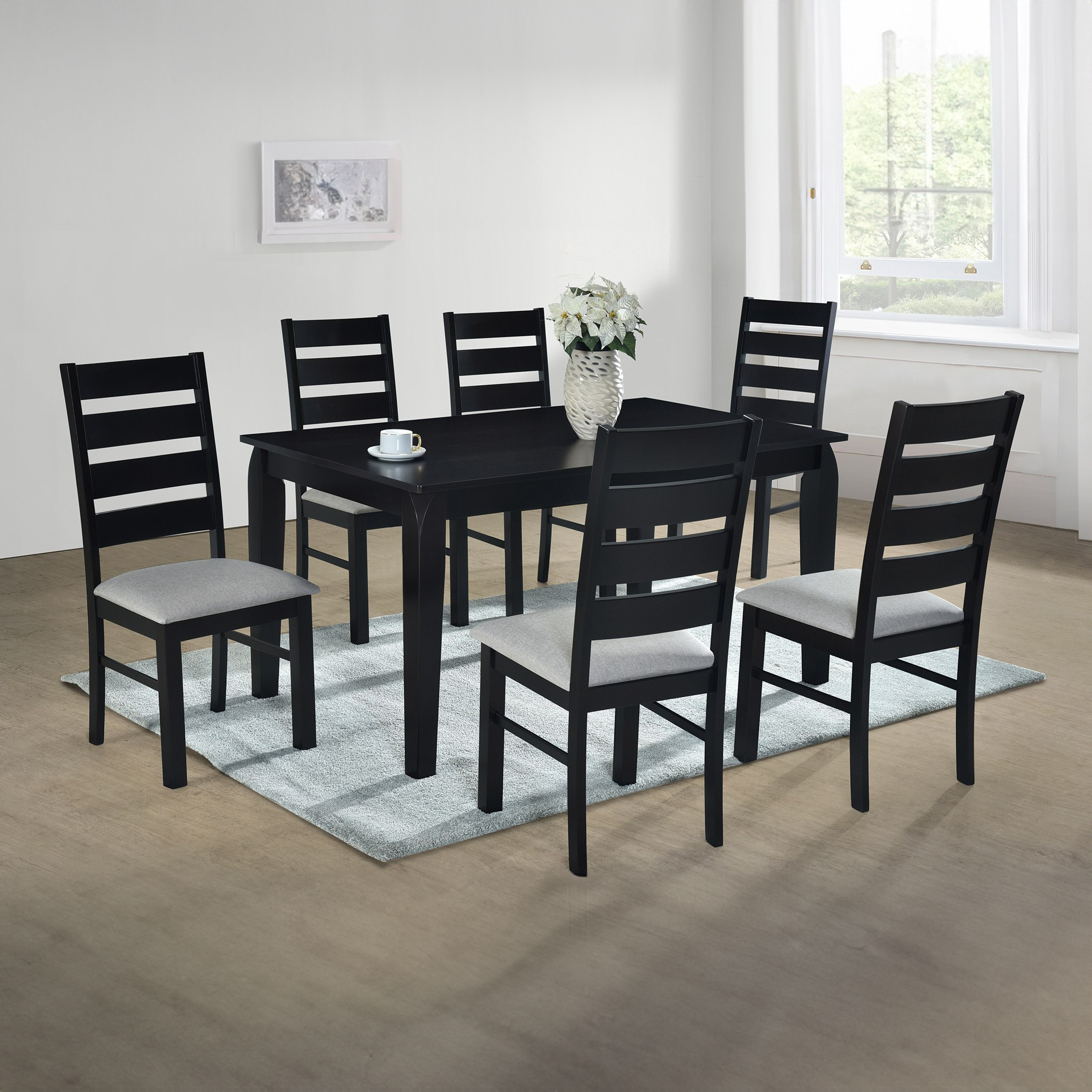 طقم سفرة 6 مقاعد من هادلي-hbxfurniture-diningtablesandsets-diningsets-sixseater-image-1