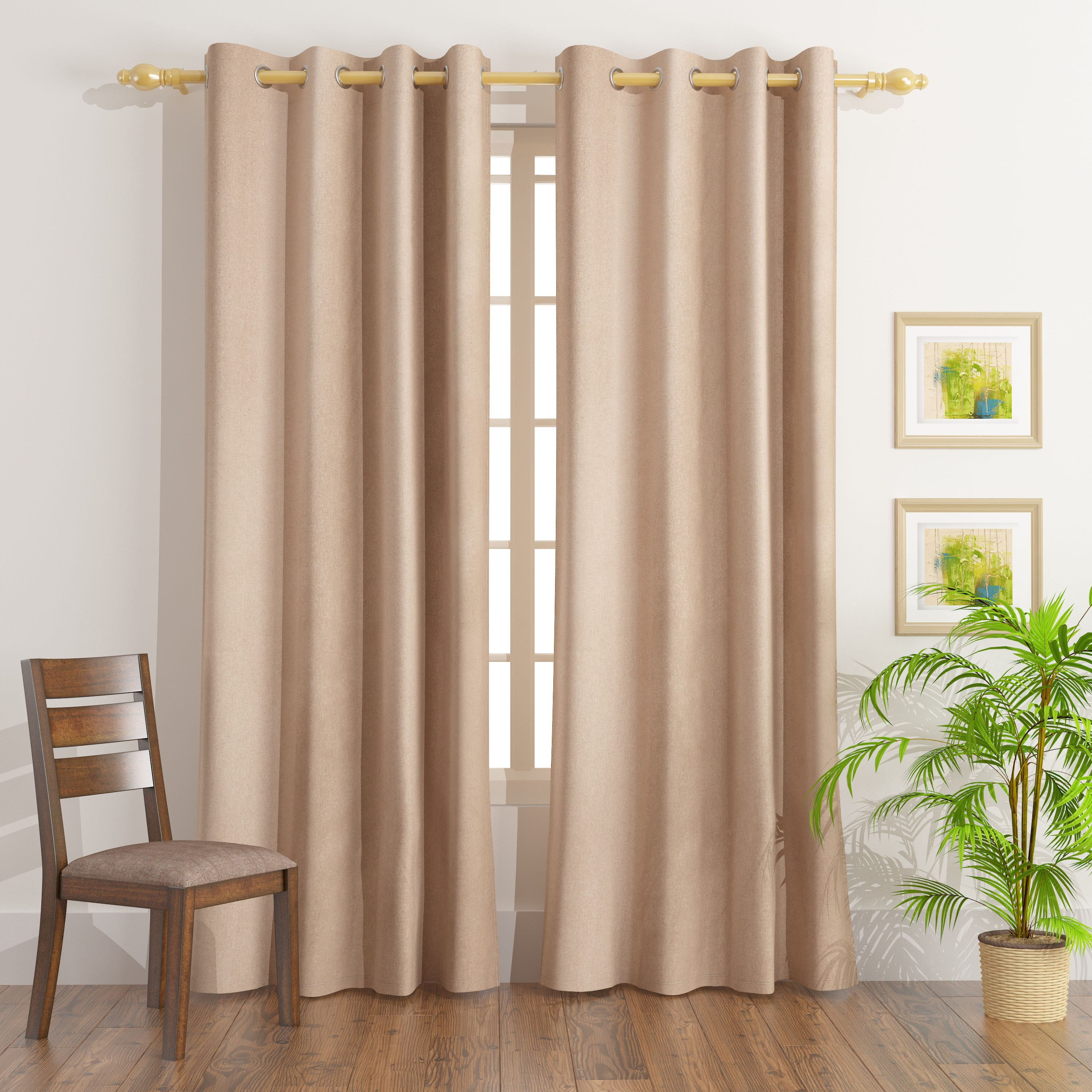 زوج ستائر تعتيم طويلة للغاية منسوجة من لاباز - 140x300 سم-hbxhomeware-hbxdecorandfurnishings-image-1