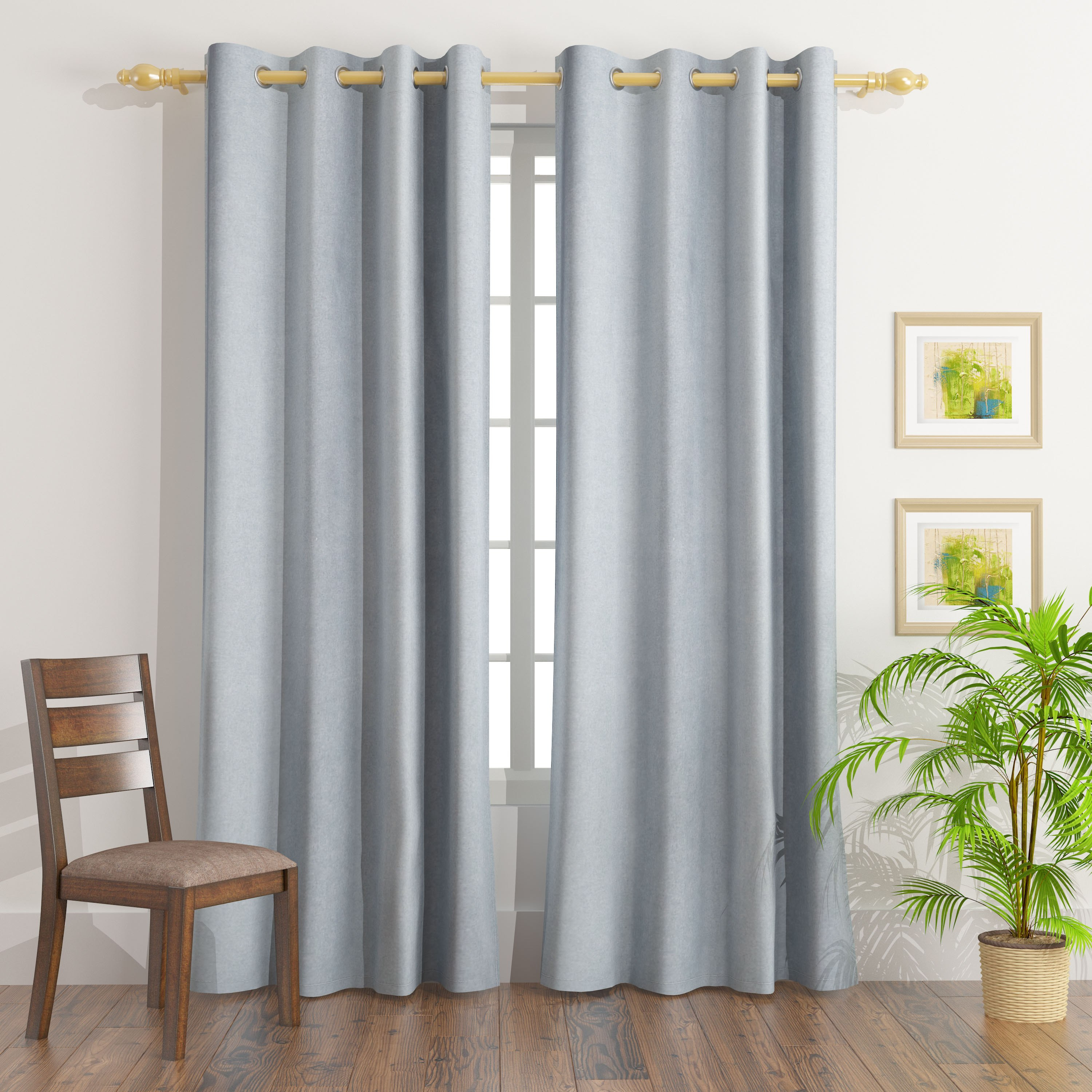 زوج ستائر تعتيم طويلة للغاية منسوجة من لاباز - 140x300 سم-hbxhomeware-hbxdecorandfurnishings-image-1