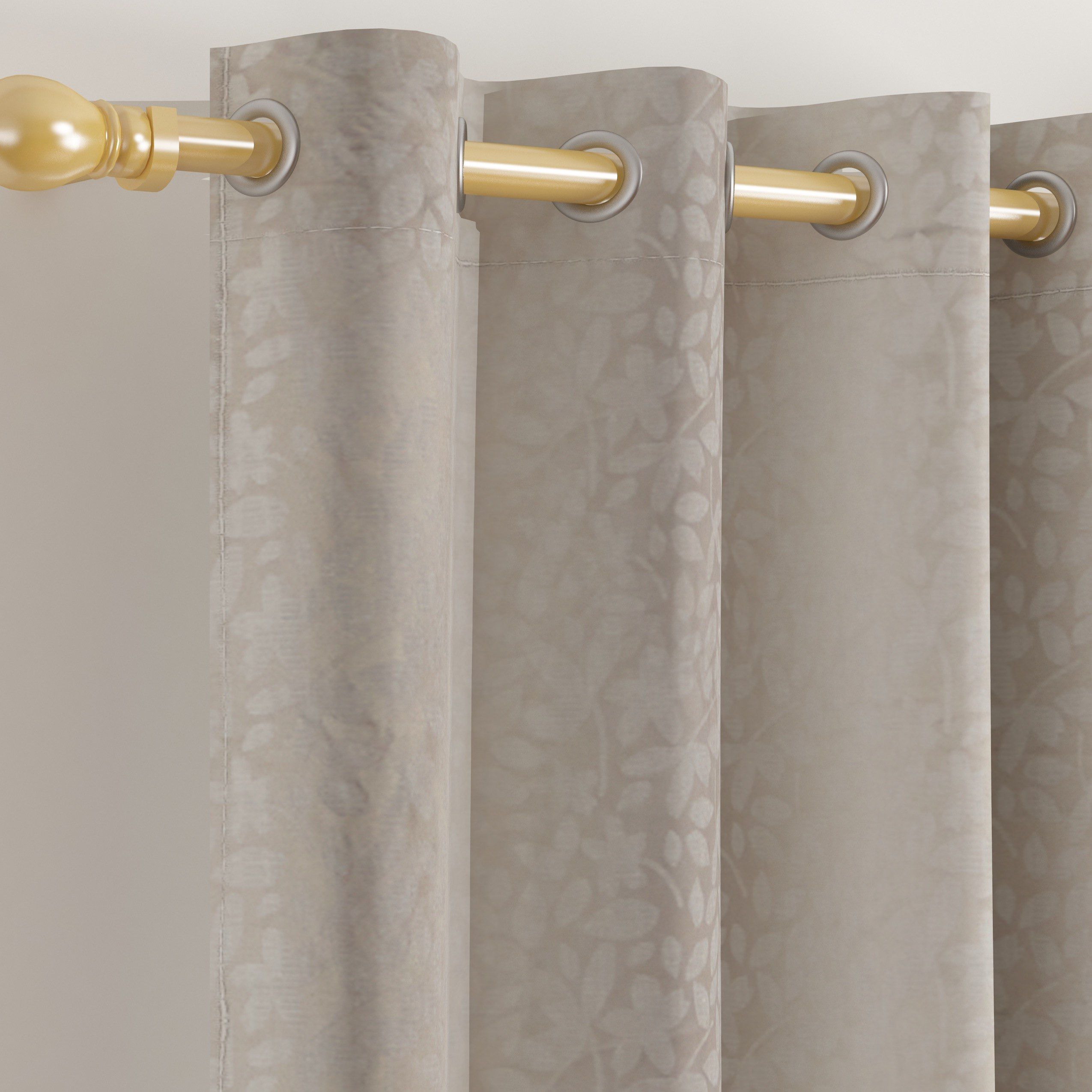 طقم ستائر جاكارد قطعتين ميتشيجن فلورا - 135x240 سم-hbxhomeware-hbxdecorandfurnishings-image-2