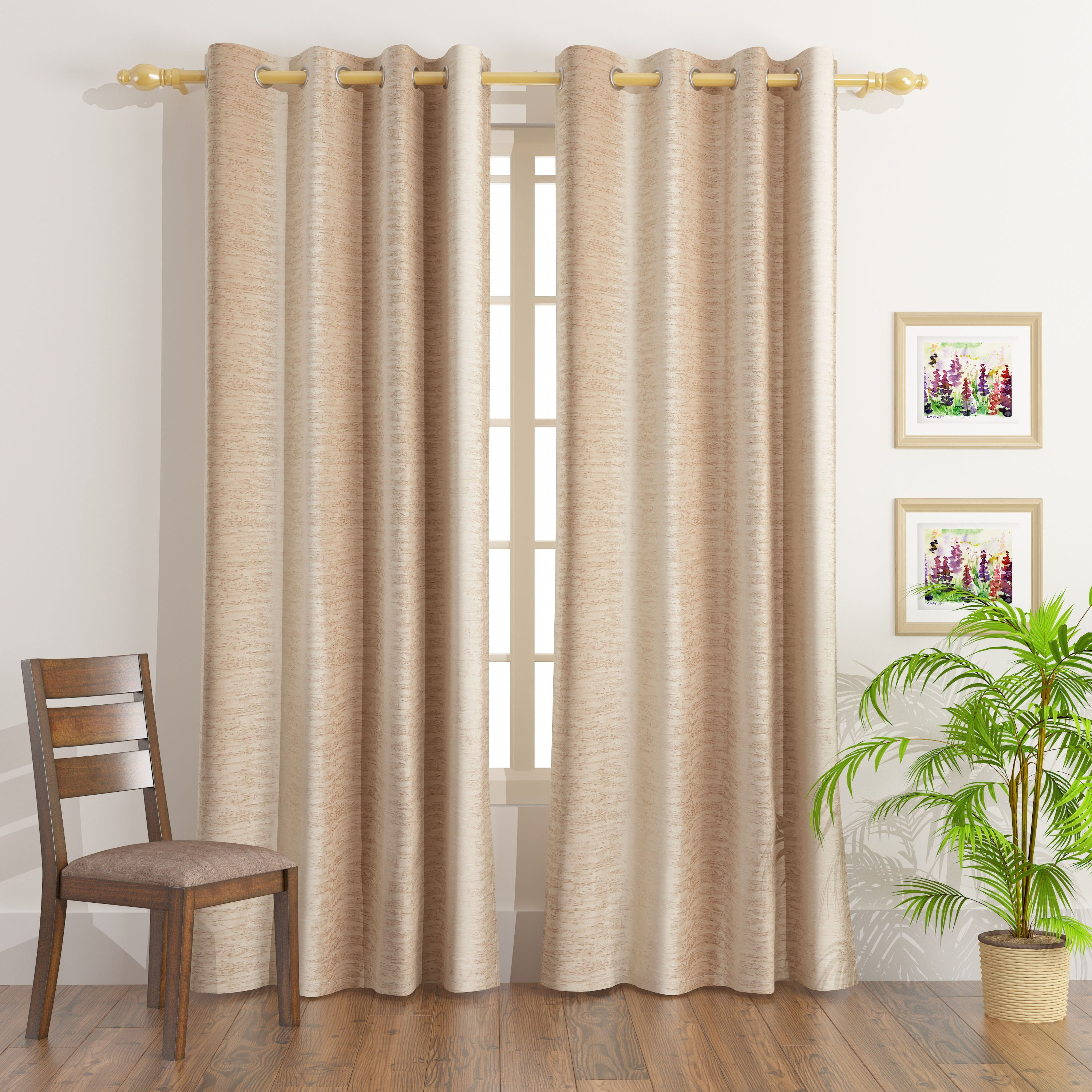 طقم ستائر جاكار قطعتين من أونتاريو أورا - 140x240 سم-hbxhomeware-hbxdecorandfurnishings-image-1
