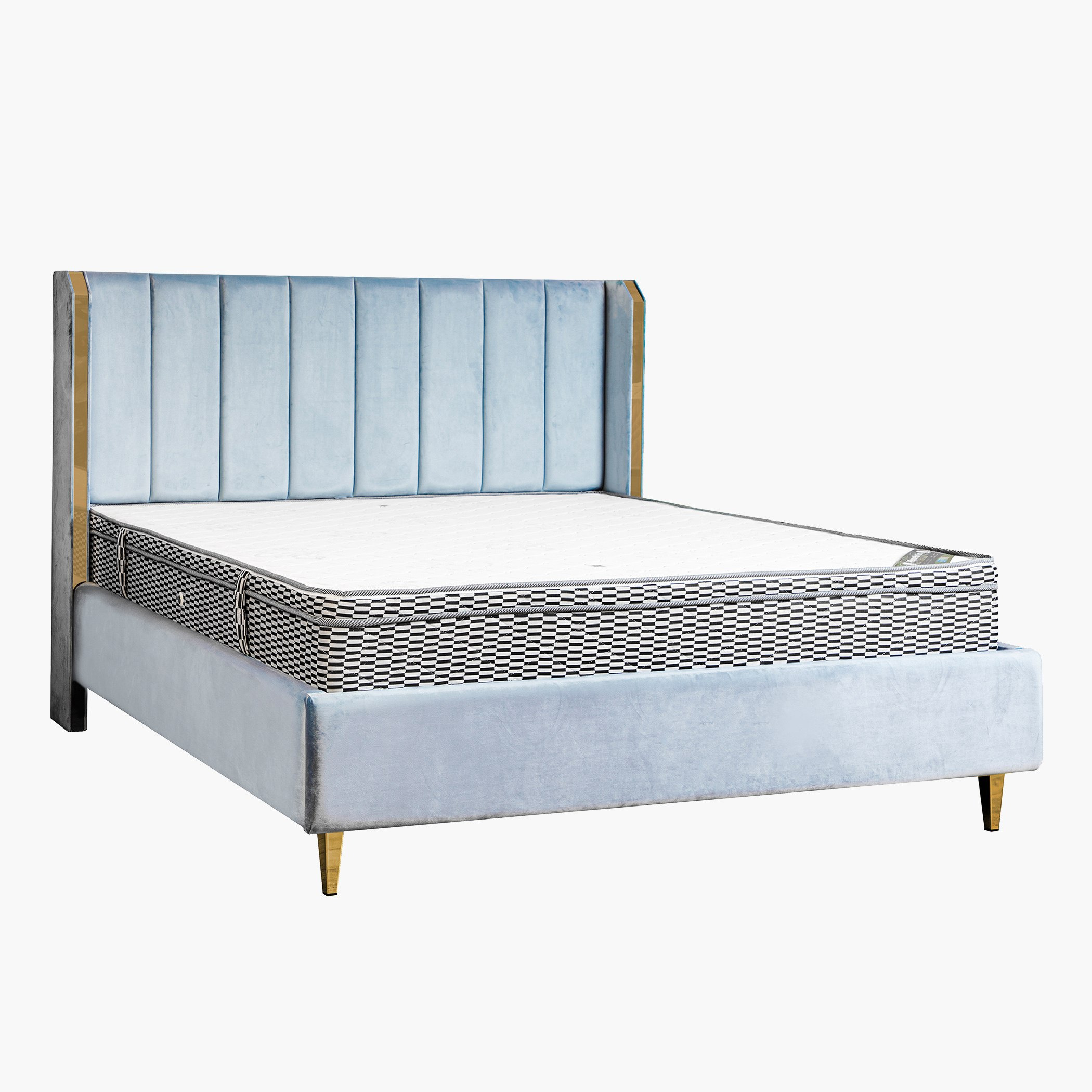 مرتبة كوين متوسطة الصلابة بنوابض حلزونية وسطح صندوق من سليب نيست آي ريبوز - 160x200x24 سم-hbxbedroom-mattresses-queen-image-4