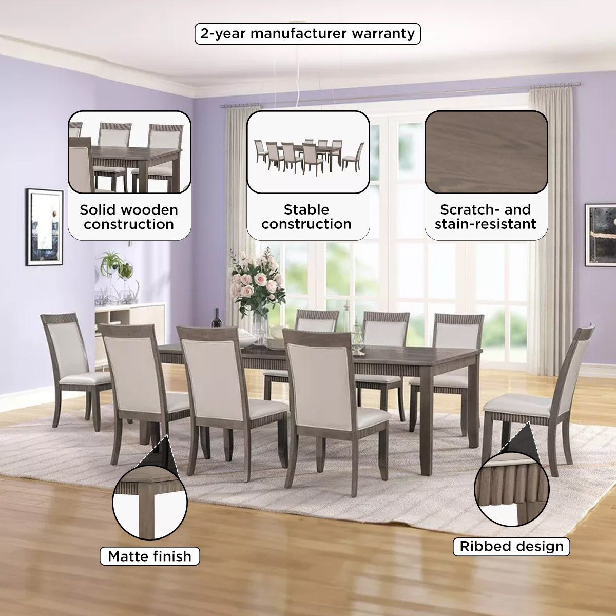 طقم سفرة 8 مقاعد من كولينبورج-hbxfurniture-diningtablesandsets-diningsets-eightseater-image-4