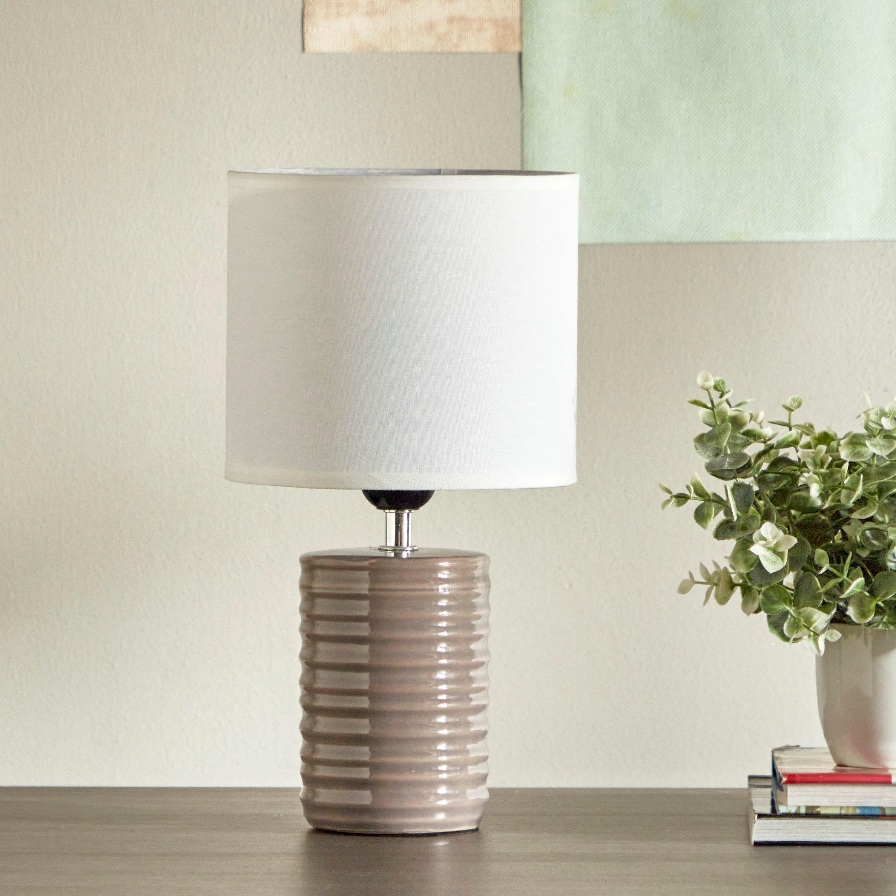 مصباح طاولة سيراميك من سكايلر - 17x17x31 سم-hbxlivingroom-lighting-tablelamps-image-1