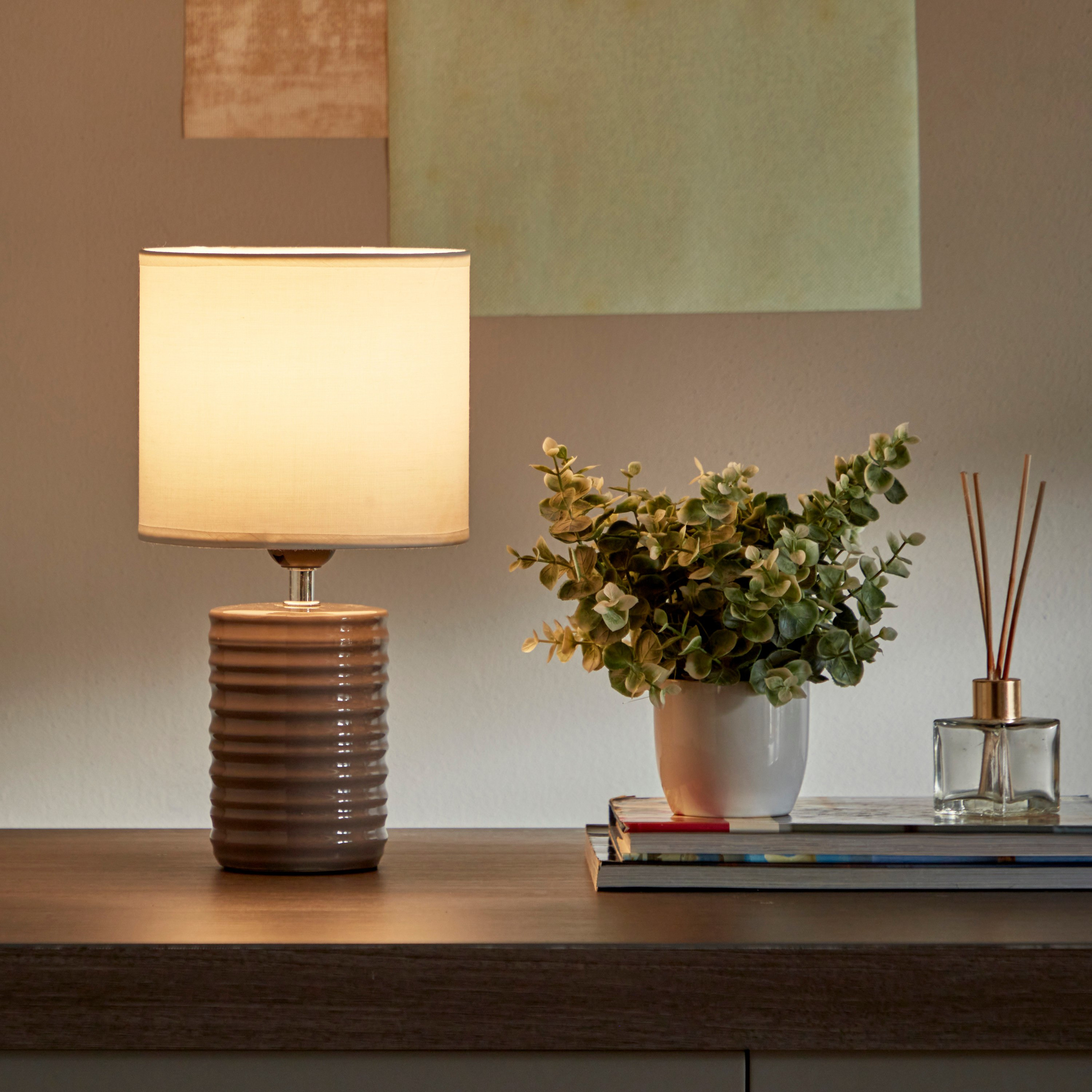 مصباح طاولة سيراميك من سكايلر - 17x17x31 سم-hbxlivingroom-lighting-tablelamps-image-5