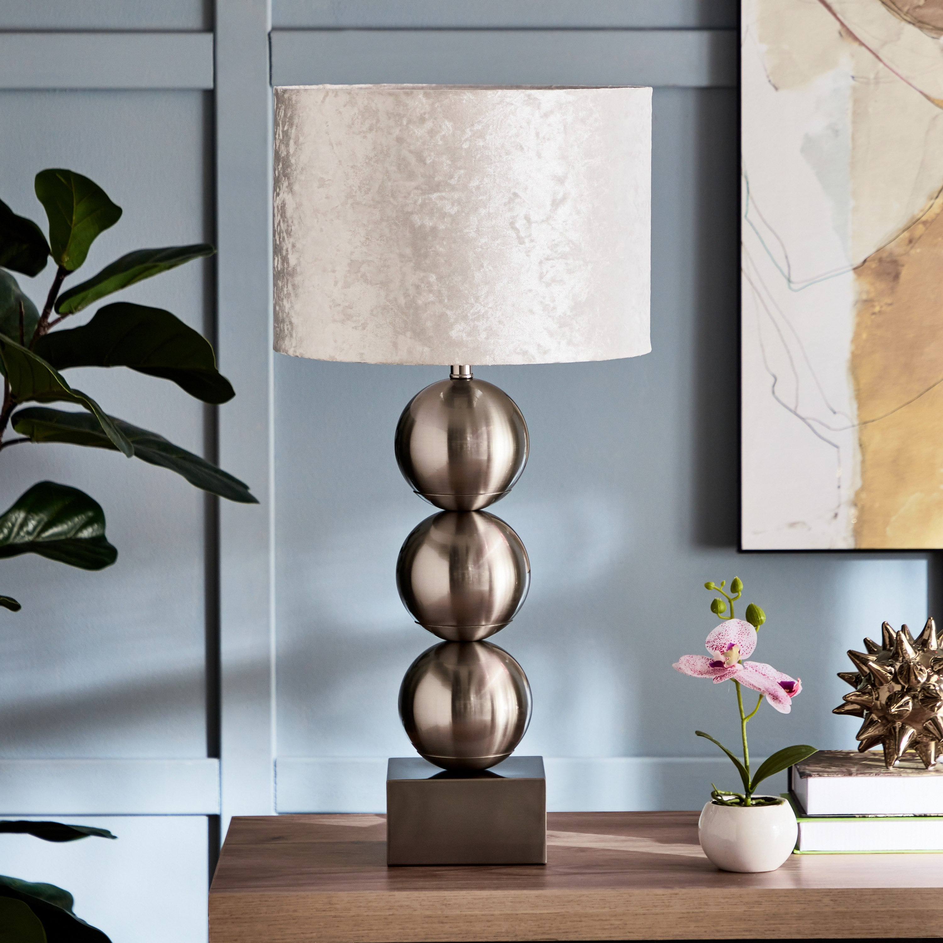 مصباح طاولة معدن بمظلة عصرية من ماريانا - 69 سم-hbxbedroom-lighting-tablelamps-image-1