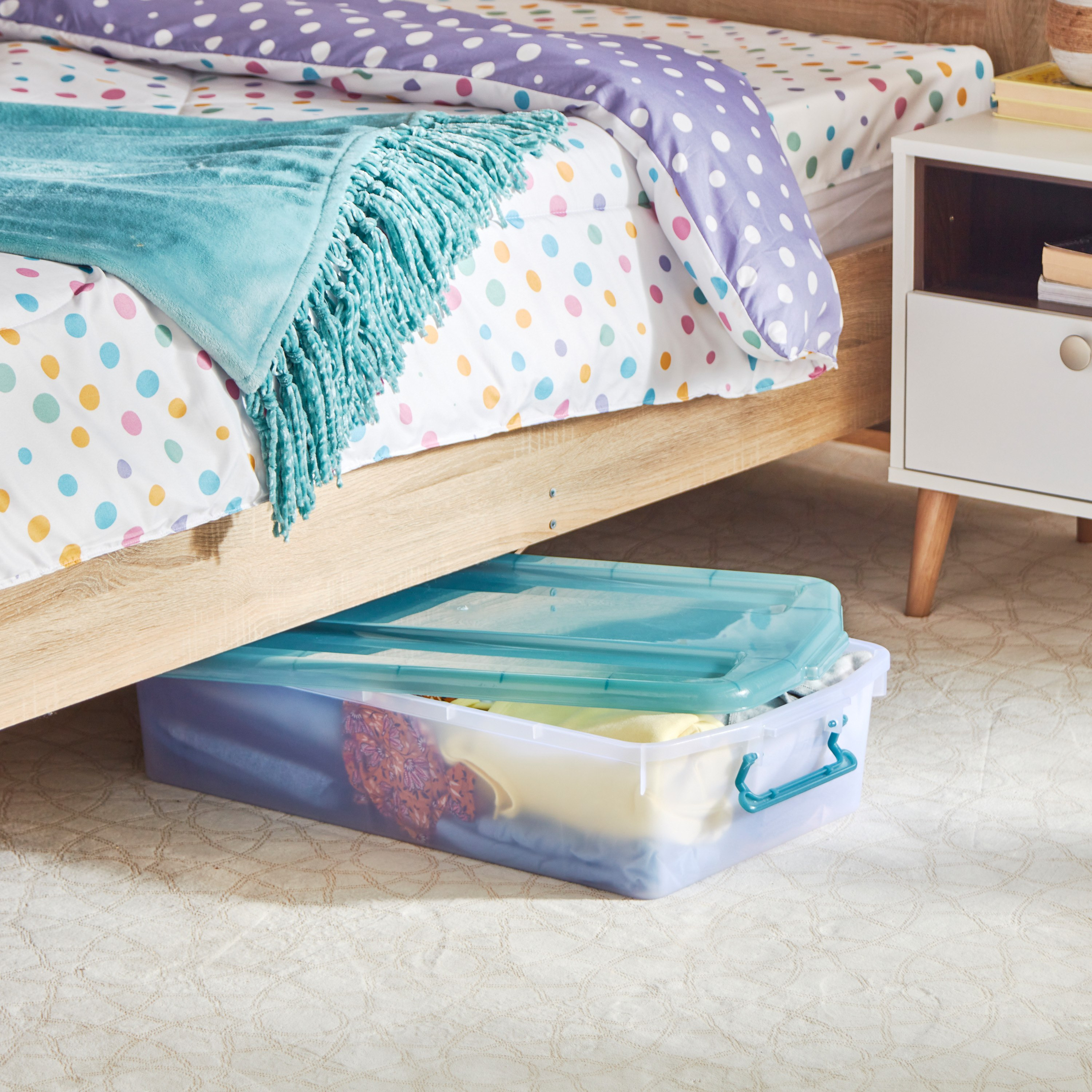 صندوق تخزين تحت السرير من جوانا - 35 لتر-hbxbedroom-bedroomaccessories-bedroomstorage-image-1