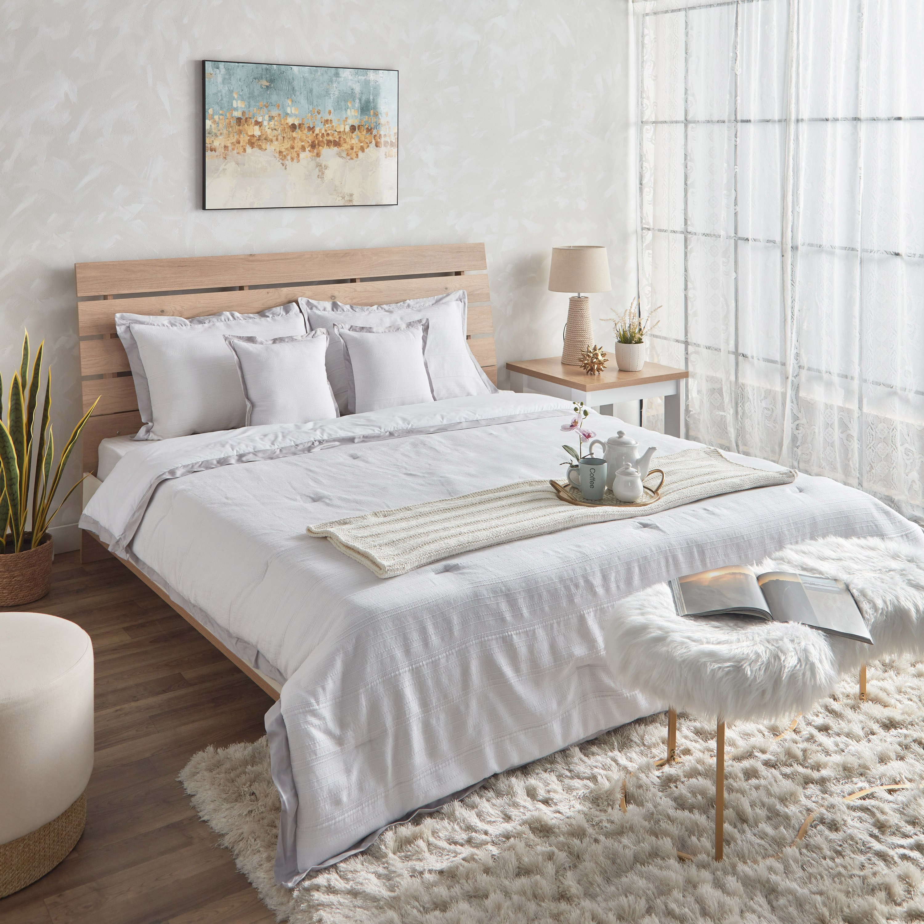 Luna Matelasse 5-Piece Cotton King Comforter Set - 220x240 cm-PROMO_HB_AE_B1G1_250925-image-8