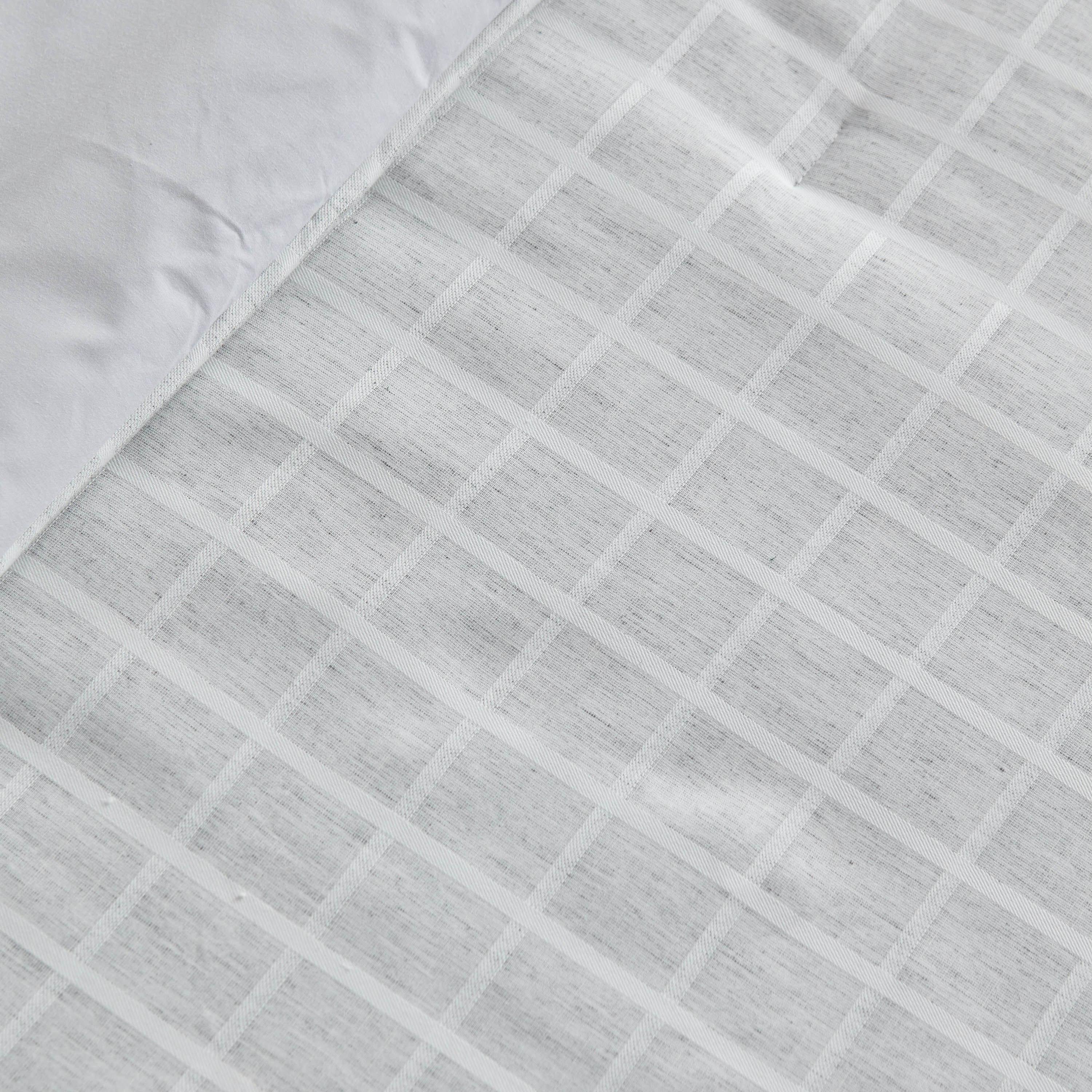 طقم لحاف توين كاروهات منسوج 3 قطع بولي كوتن من تشيكر - 160x220 سم-hbxkidsandyouth-beddingandfurnishings-comfortersets-image-5