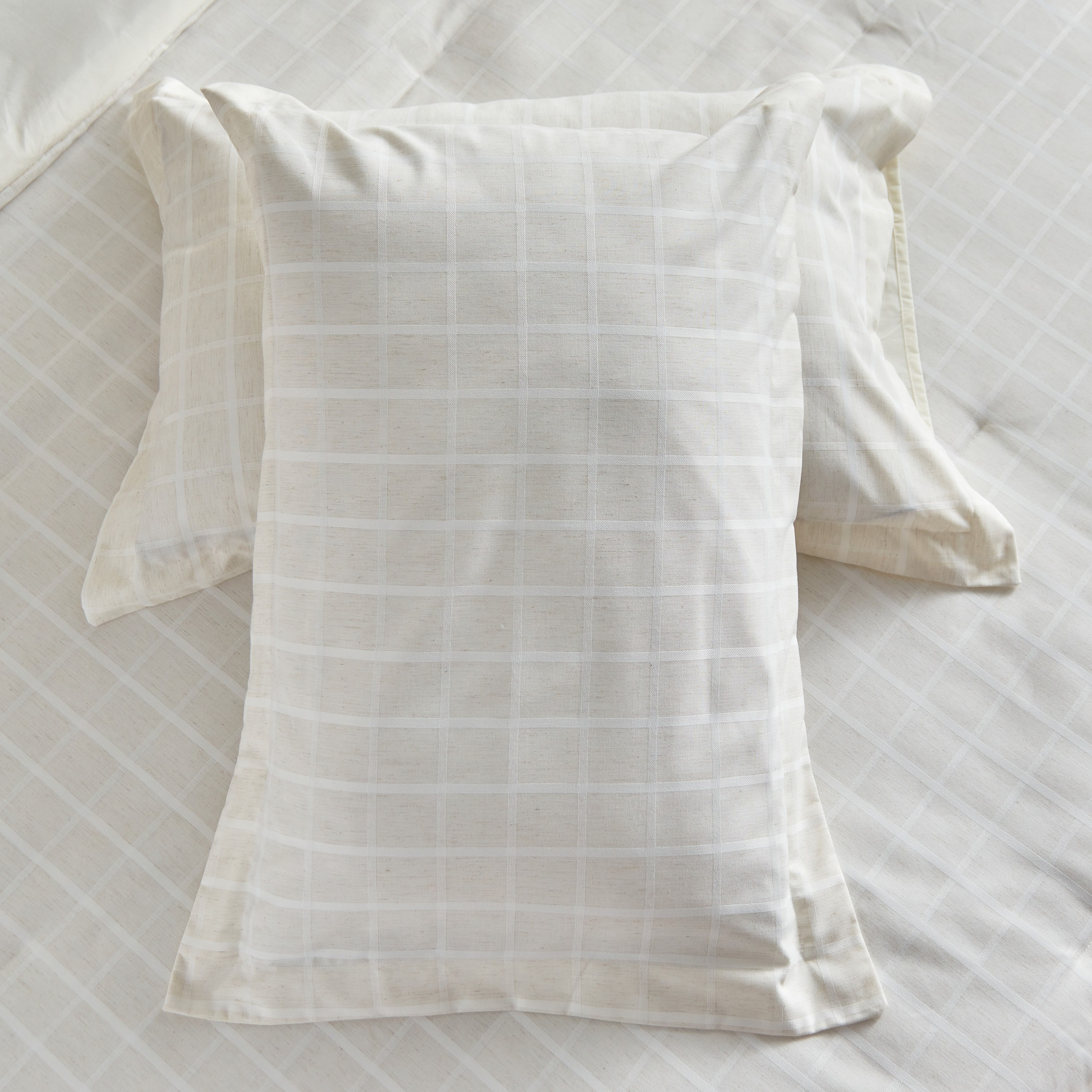 طقم لحاف توين بولي قطن منسوج مربعات 3 قطع من تشيكر - 160x220 سم-hbxkidsandyouth-beddingandfurnishings-comfortersets-image-6
